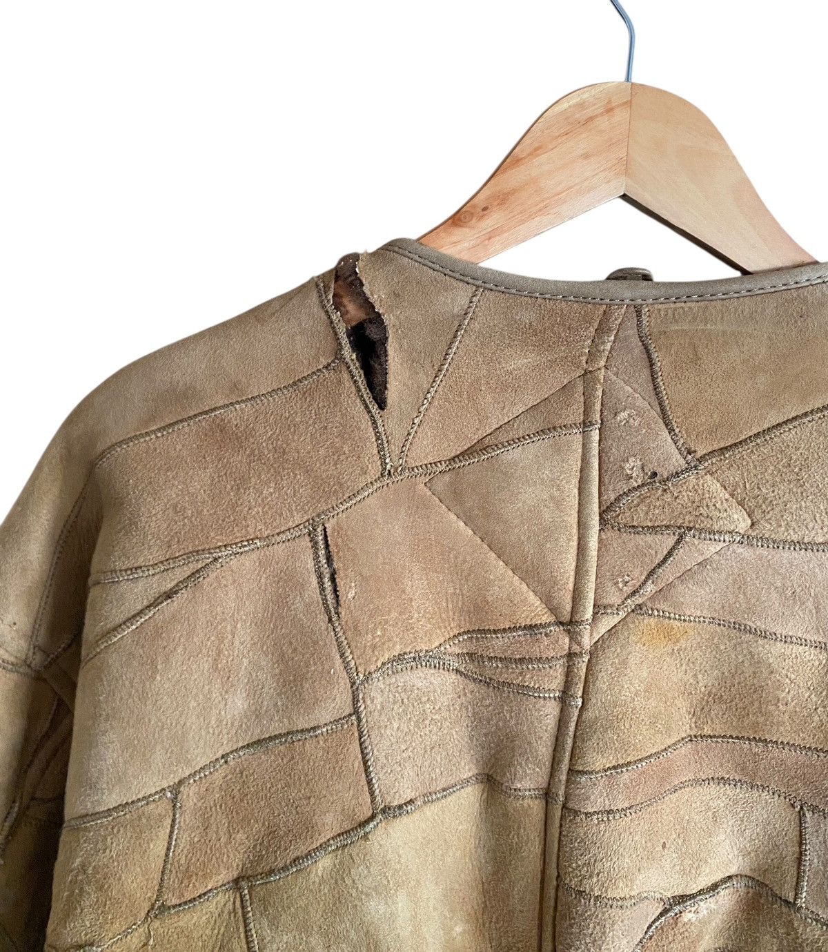 Hai Sporting Gear Vintage Hai Sporting Gear Patchwork Leather Jacket 1990s Size US M / EU 48-50 / 2 - 8 Thumbnail