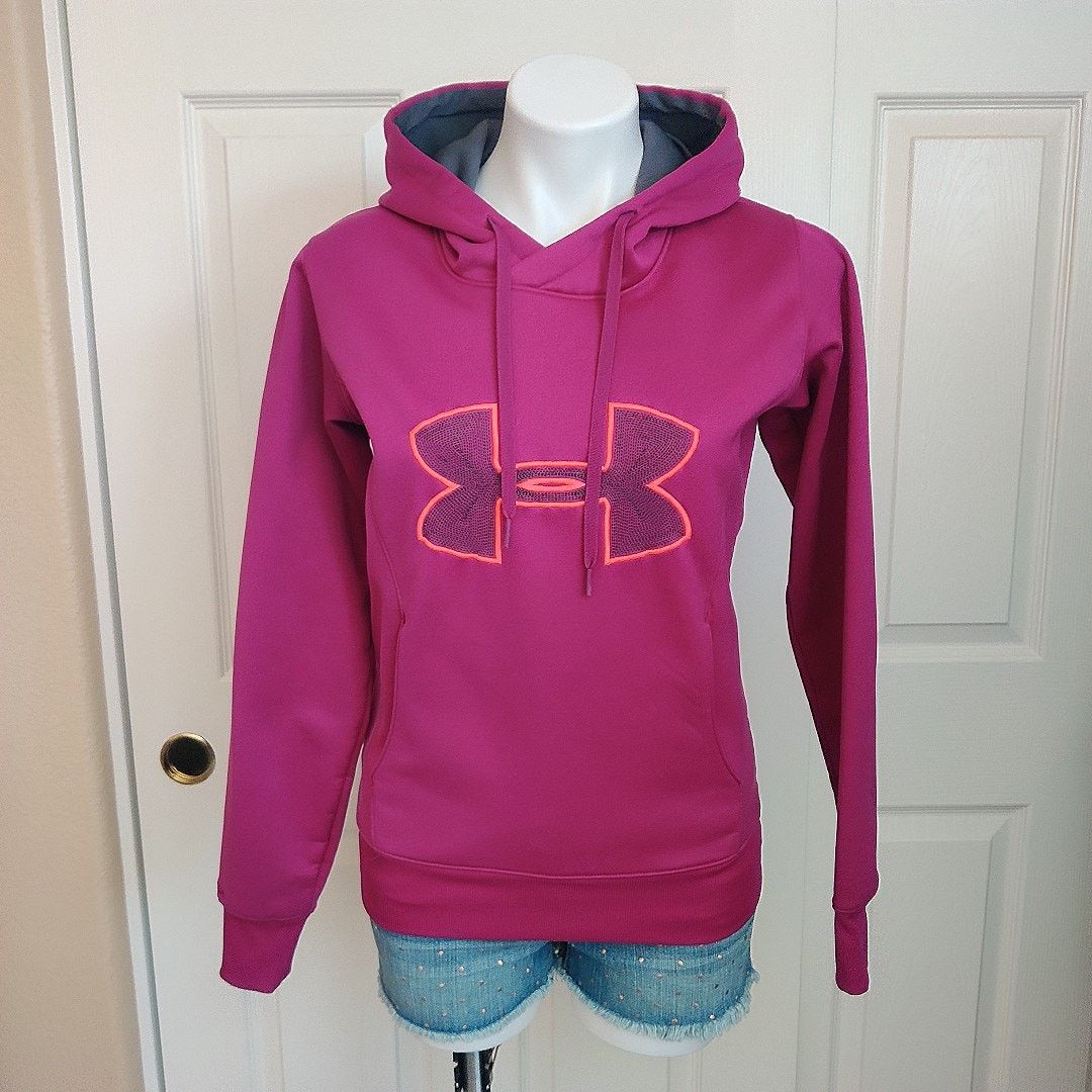 Under Armour Storm ColdGear semi-fitted fleece lined hoodie sz S Size S / US 4 / IT 40 - 1 Thumbnail