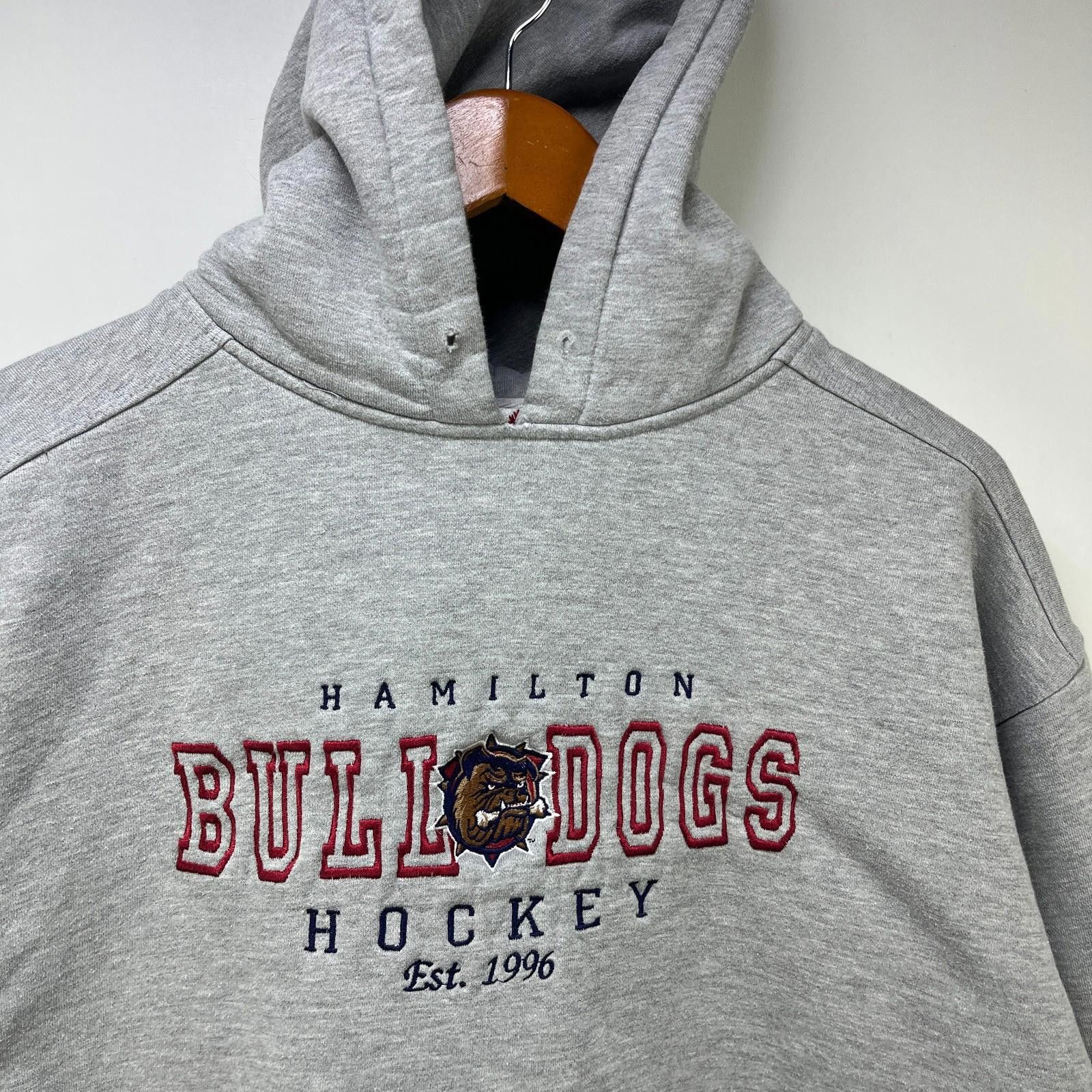 Vintage Vintage 90s Hamilton Bulldogs Hockey Hoodie XL Size US XL / EU 56 / 4 - 2 Thumbnail