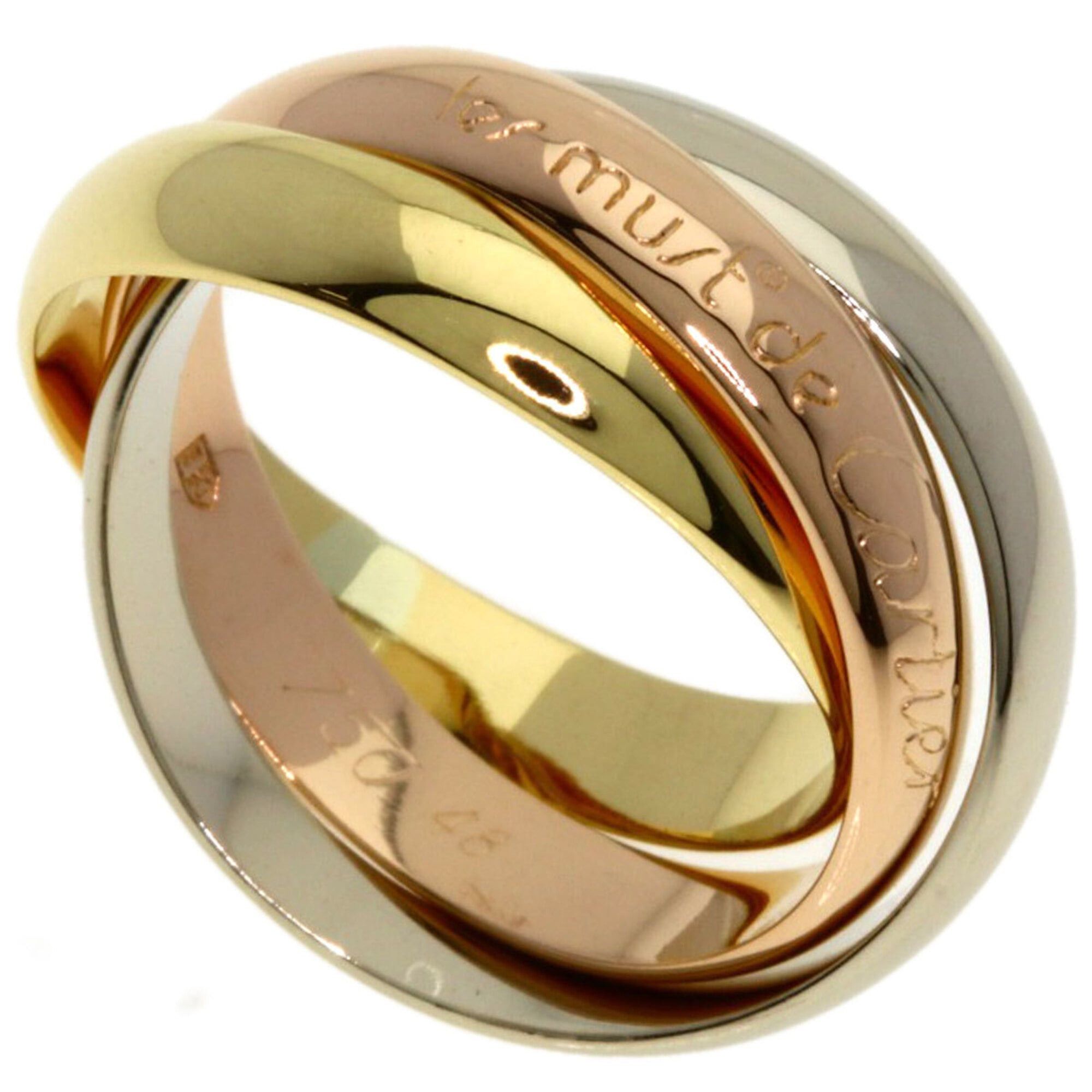 Cartier Cartier Trinity #48 Ring - 18K Yellow Gold/18K White Pink Gold Women's CARTIER Size ONE SIZE - 1 Thumbnail
