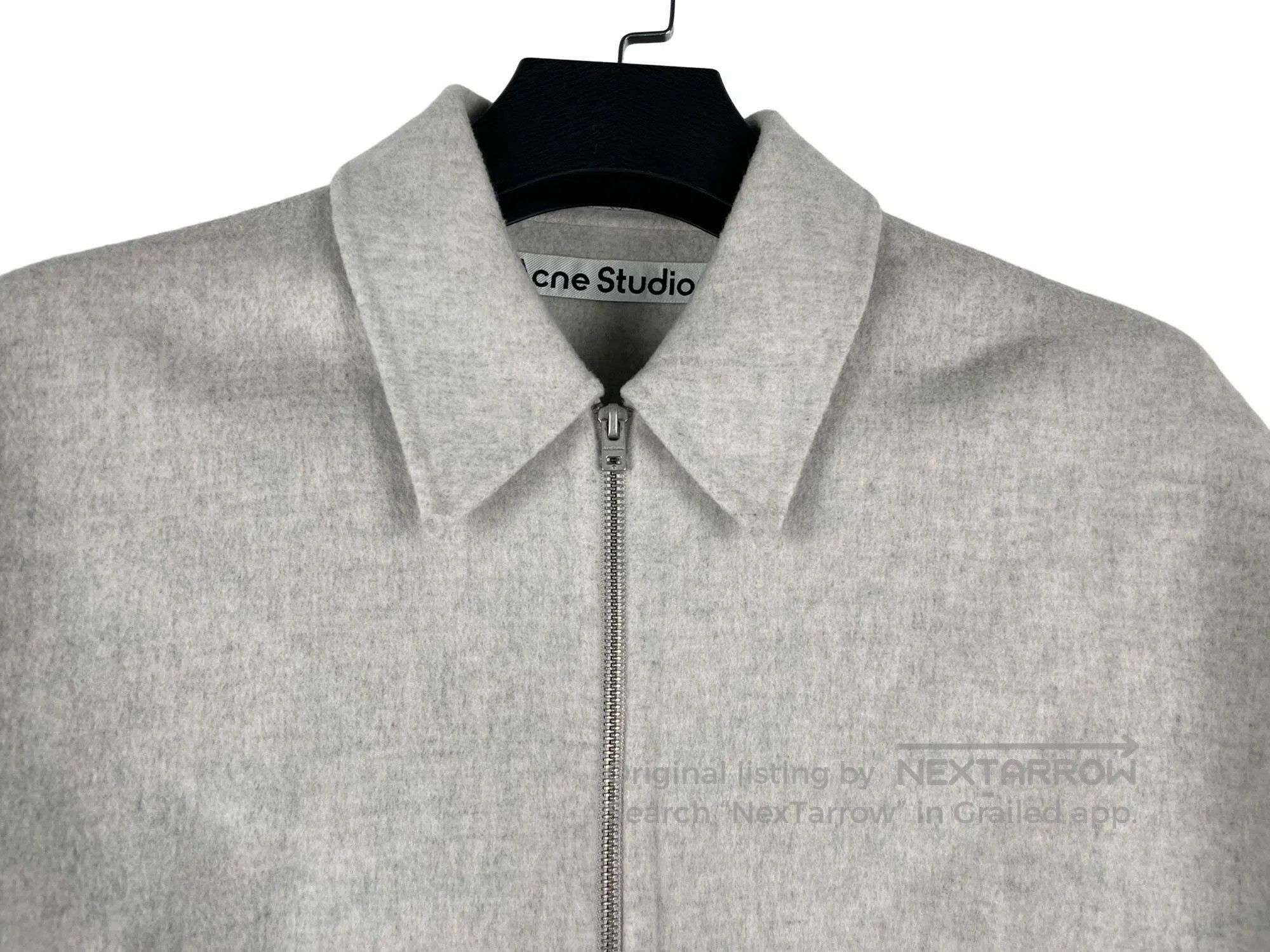 Acne Studios Acne Studios Grey Wool Zipper Jacket Size US S / EU 44-46 / 1 - 3 Thumbnail