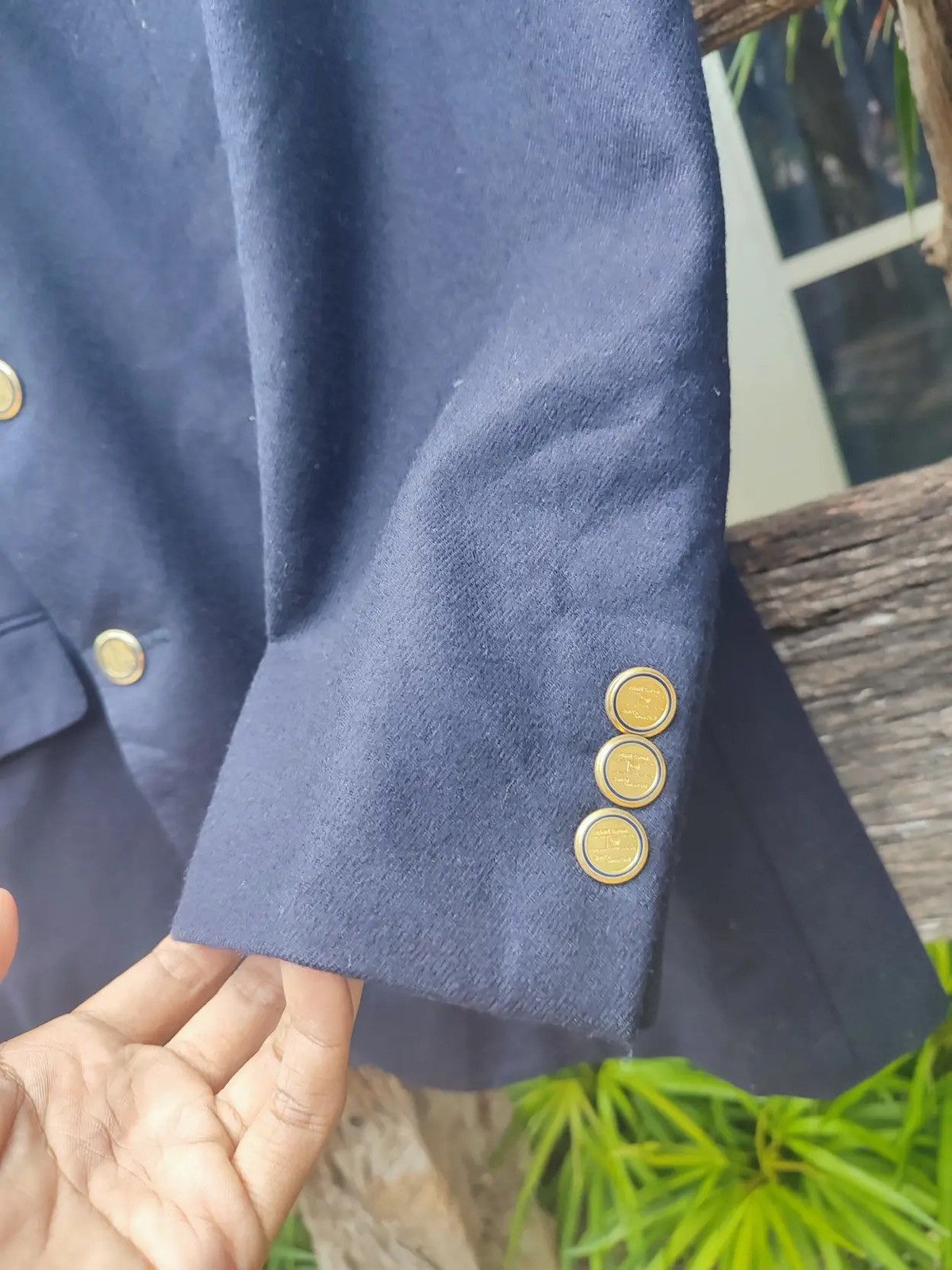 Pierre Cardin Pierre Cardin Wool Blazer – Navy – Gold Buttons Size 42R - 5 Thumbnail