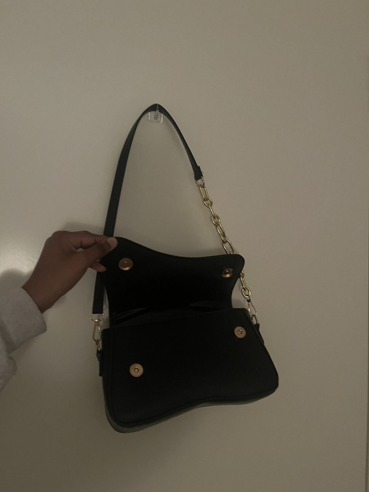 Other asymmetric black leather shoulder bag Size ONE SIZE - 2 Thumbnail