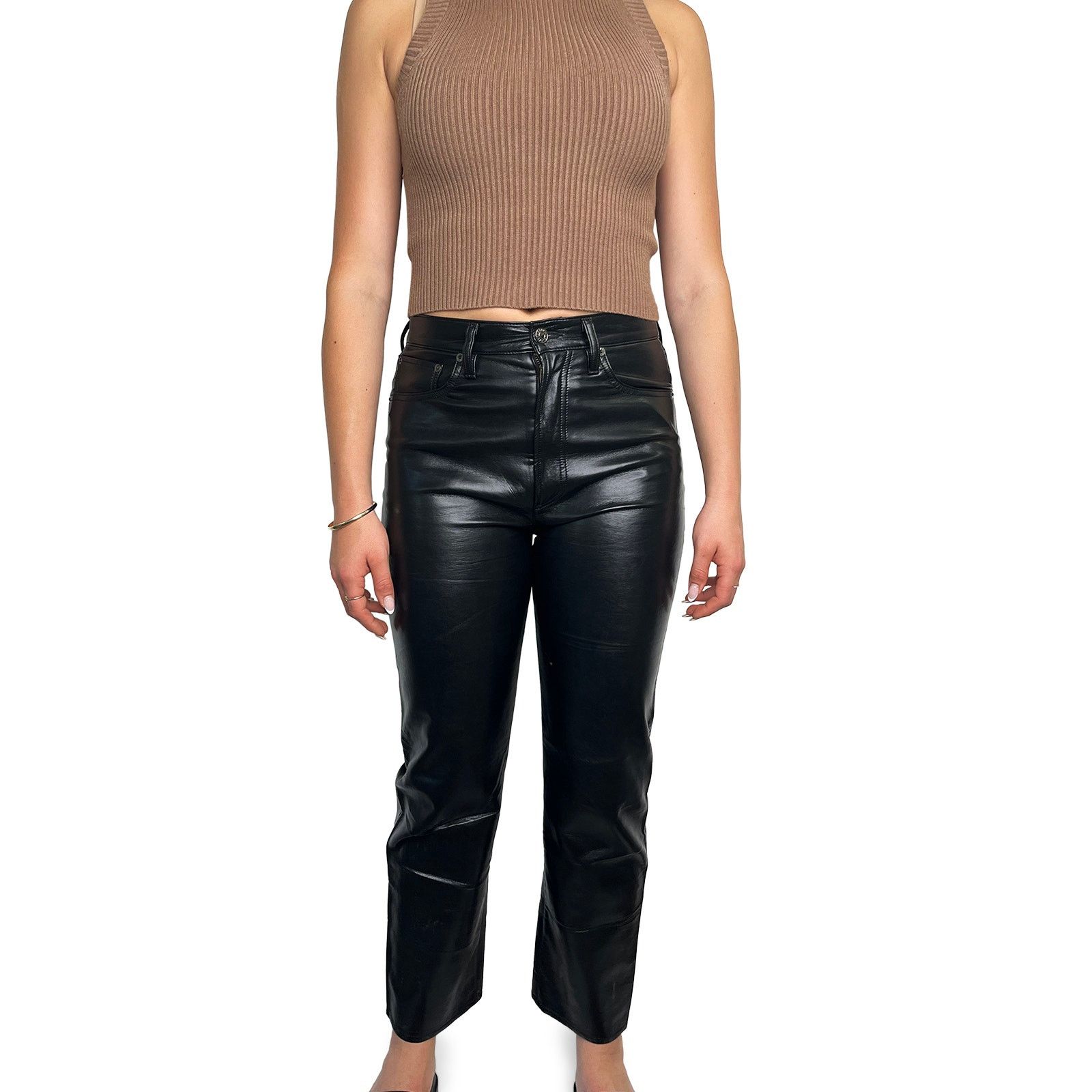 Agolde Leather trousers Size 28" / US 6 / IT 42 - 1 Thumbnail