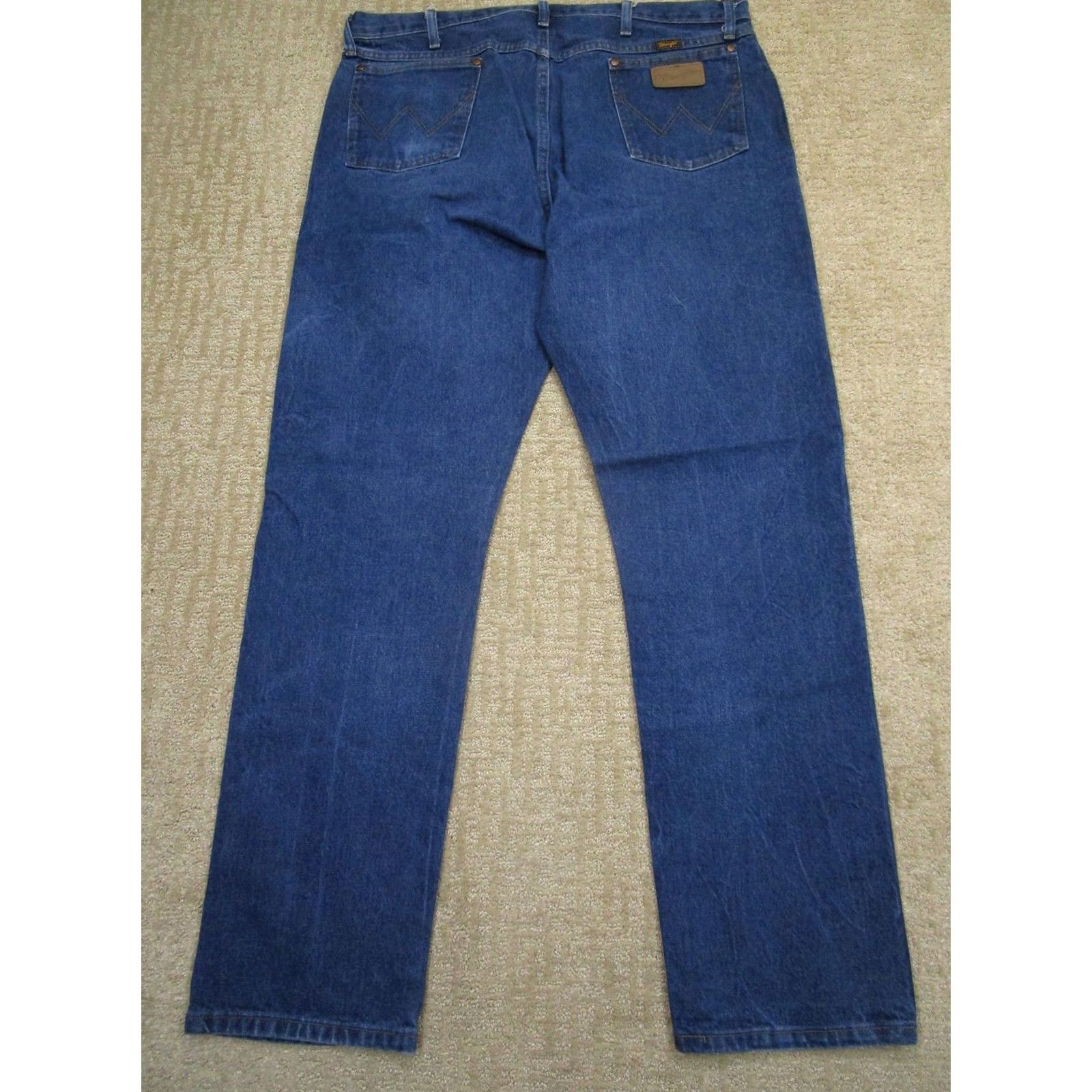 Wrangler Wrangler Jeans Mens 42x34 Blue Cowboy Cut Original Fit Western Pants Dark Wash Size US 42 / EU 58 - 3 Thumbnail