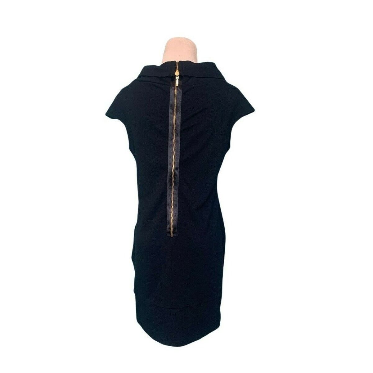 Express Express black cowl neck mini sheath dress size small Size S / US 4 / IT 40 - 2 Thumbnail