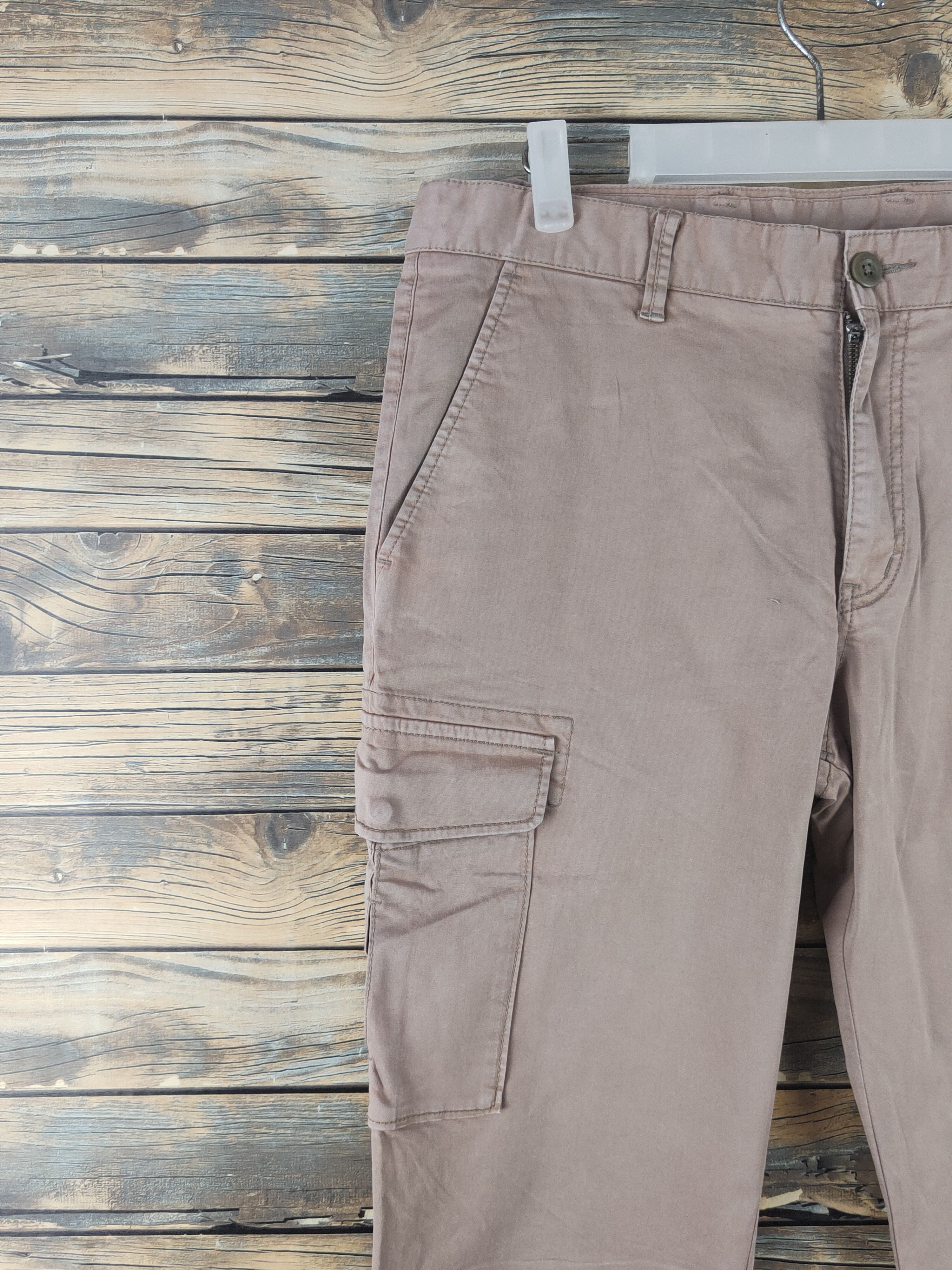 Japanese Brand DL Uniqlo Beige Multipocket Cargo Pants #1908 Size 32" / US 10 / IT 46 - 3 Thumbnail