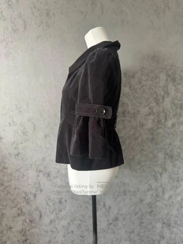 Burberry Burberry Black Cotton Blend Short Cardigan for Women. Size M / US 6-8 / IT 42-44 - 4 Thumbnail