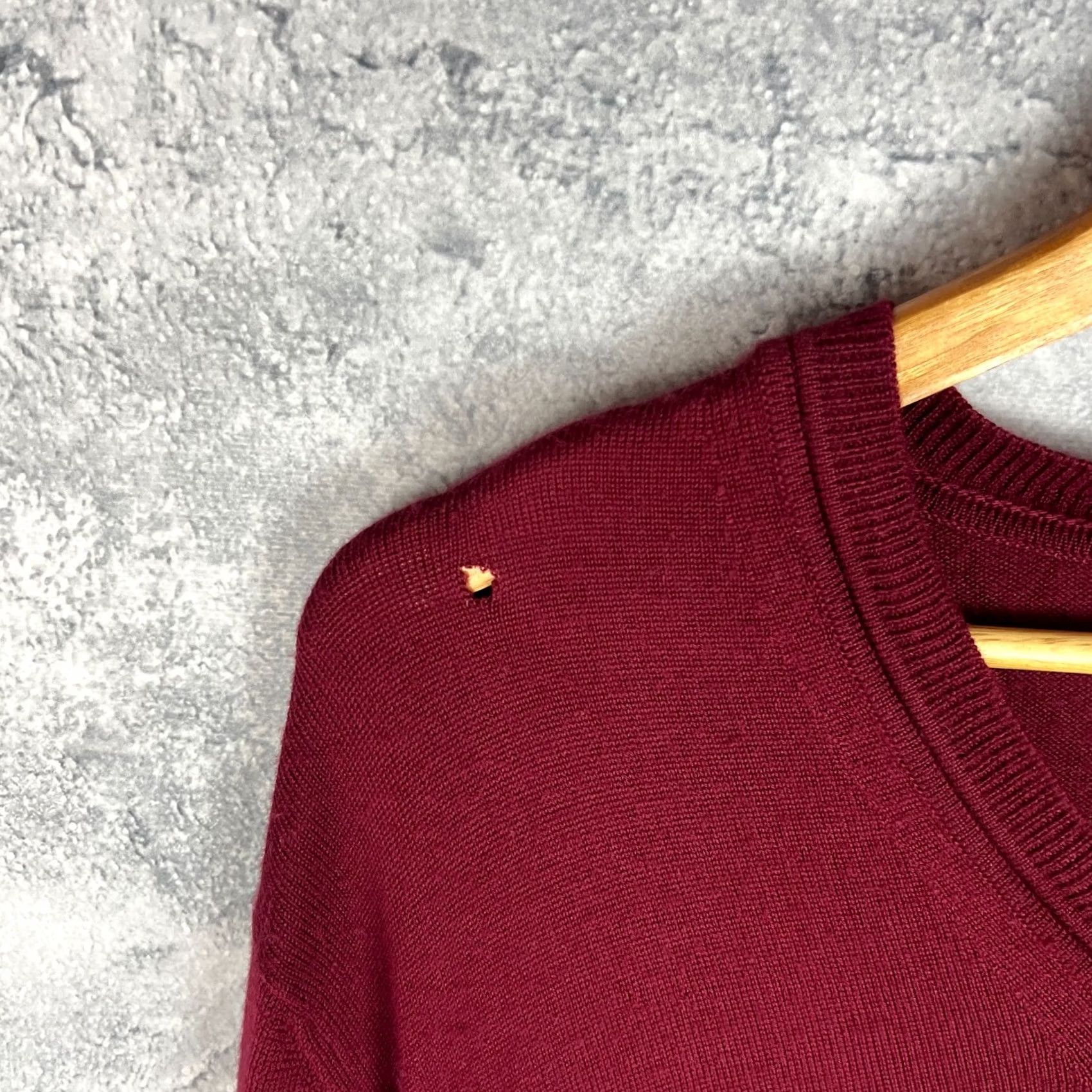 Lacoste Lacoste Sweater Wool V-Neck Burgundy Men’s Pullover Size 6 Classic Red Size US S / EU 44-46 / 1 - 4 Thumbnail