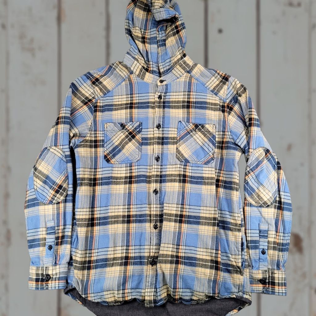 Vans VANS Blue Plaid Hooded Flannel Shirt Shacket Jacket Men's L Button Up Size US L / EU 52-54 / 3 - 1 Thumbnail