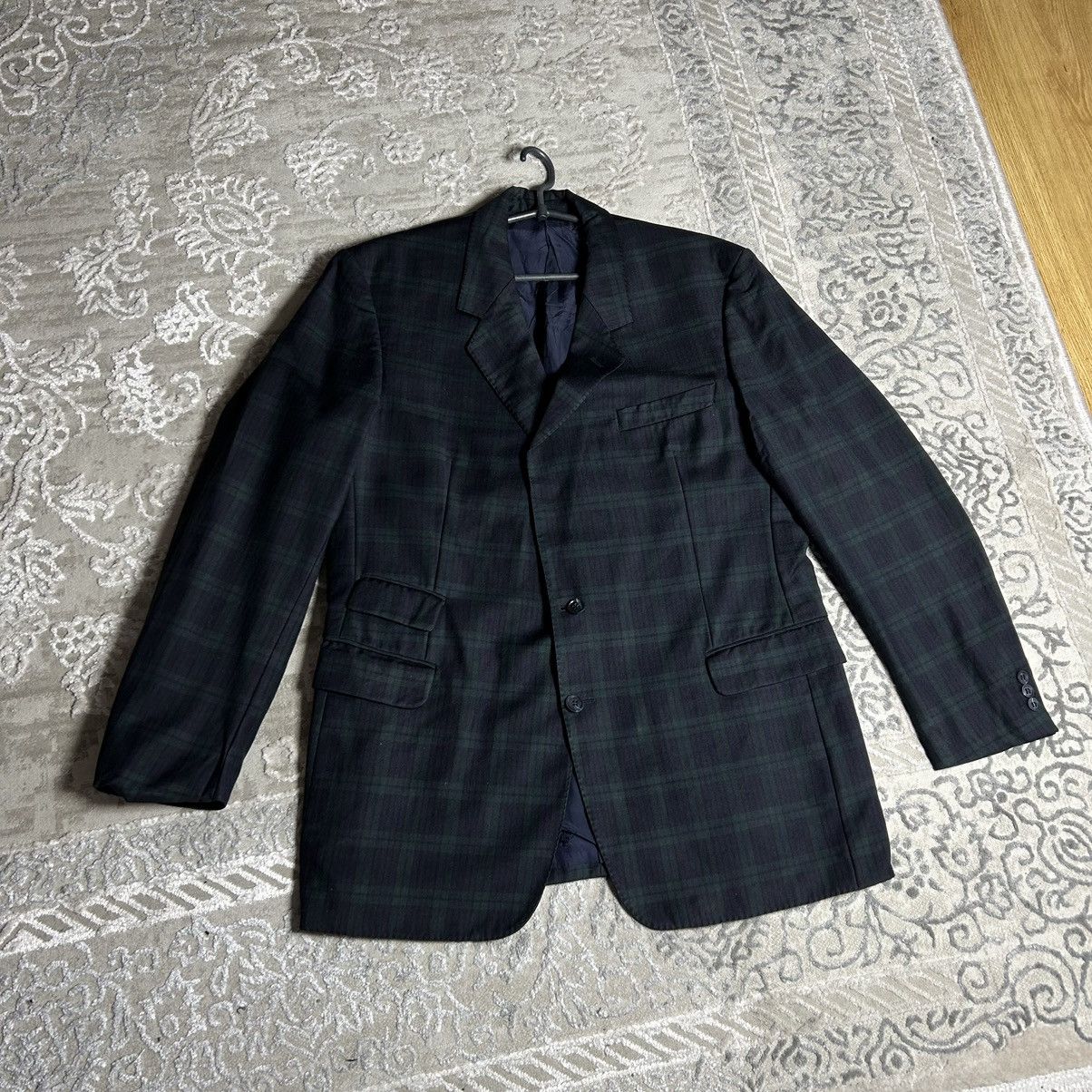 Burberry Vintage Burberrys Tartan Plaid Nova Check Wool Blazer Size US L / EU 52-54 / 3 - 2 Thumbnail