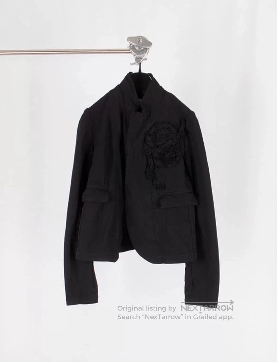 Comme des Garcons Comme des Garçons Black Jacket with Embroidery. Size US S / EU 44-46 / 1 - 1 Thumbnail