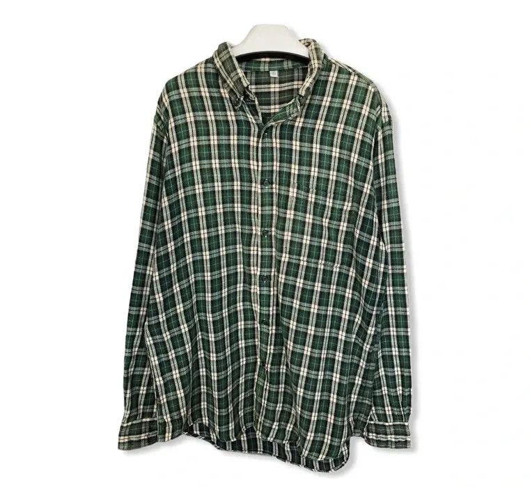 Japanese Brand Japanese Brand Uniqlo Plaid Tartan Flannel Shirt 👕 Size US XL / EU 56 / 4 - 1 Thumbnail
