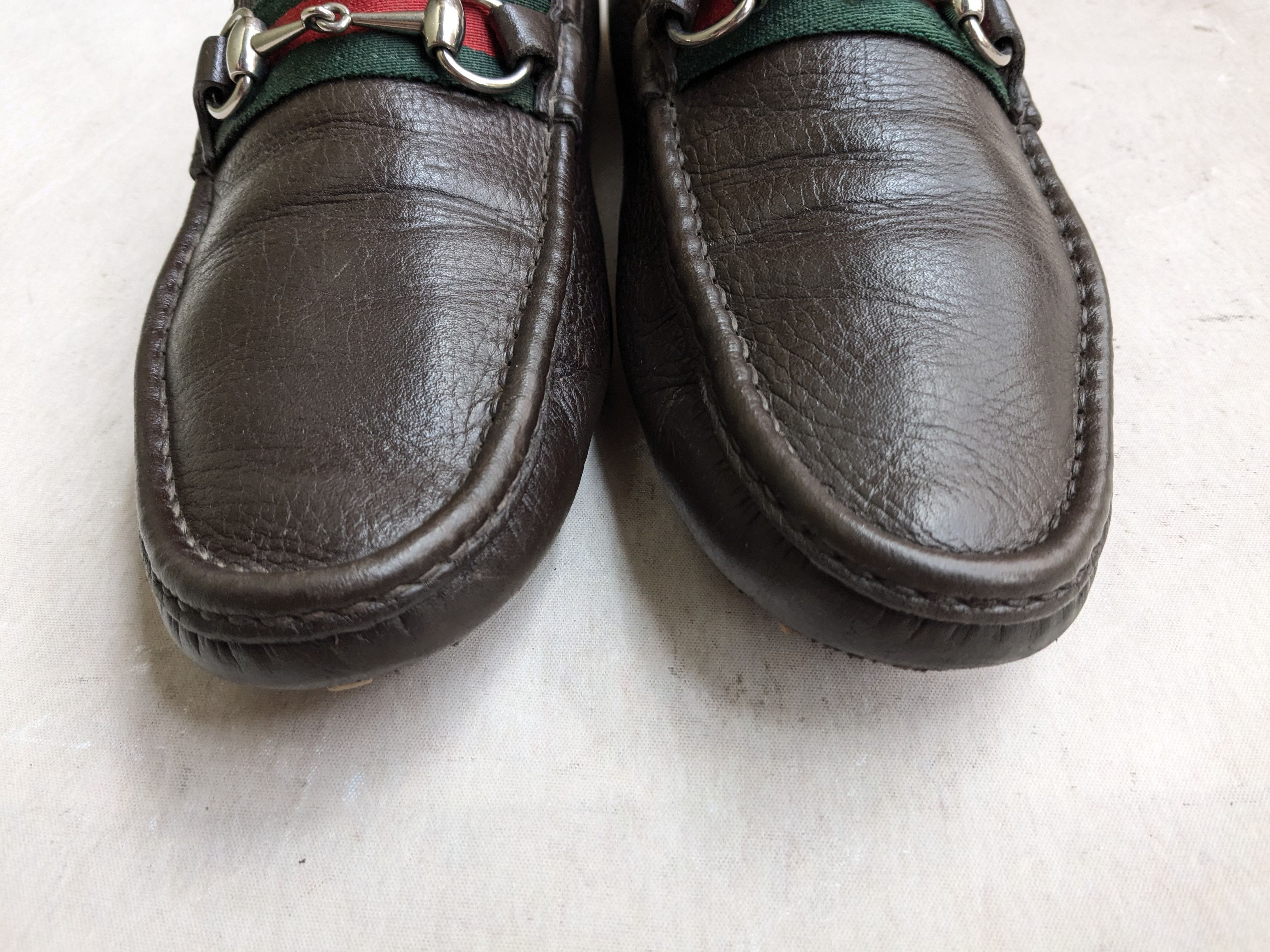 Gucci Gucci Horsebit Driving Loafers Brown Leather 10.5 Slip On Size US 10.5 / EU 43-44 - 2 Thumbnail
