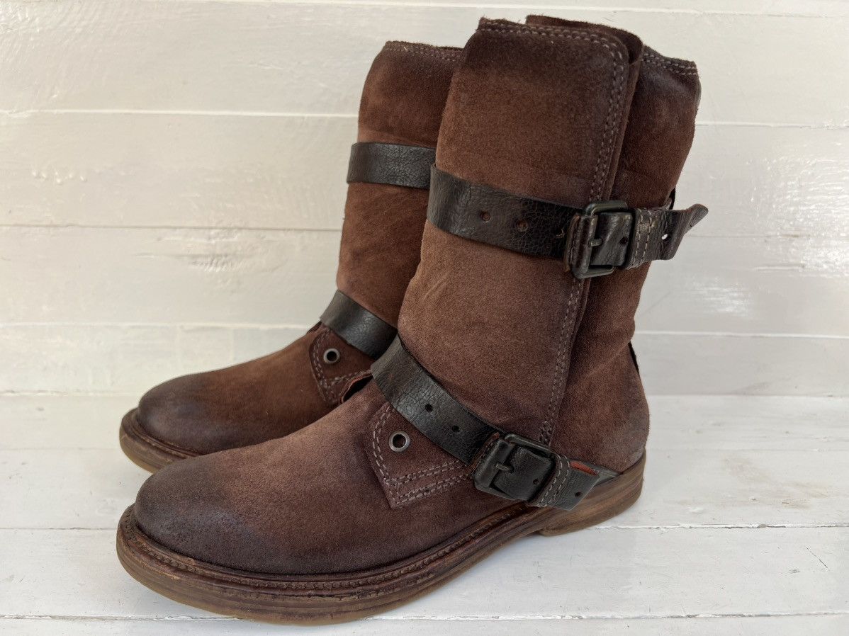A.S.98 Airstep AS98 Brown Leather Boho Biker Ankle Boots Size EU 38 Size US 8 / IT 38 - 1 Thumbnail