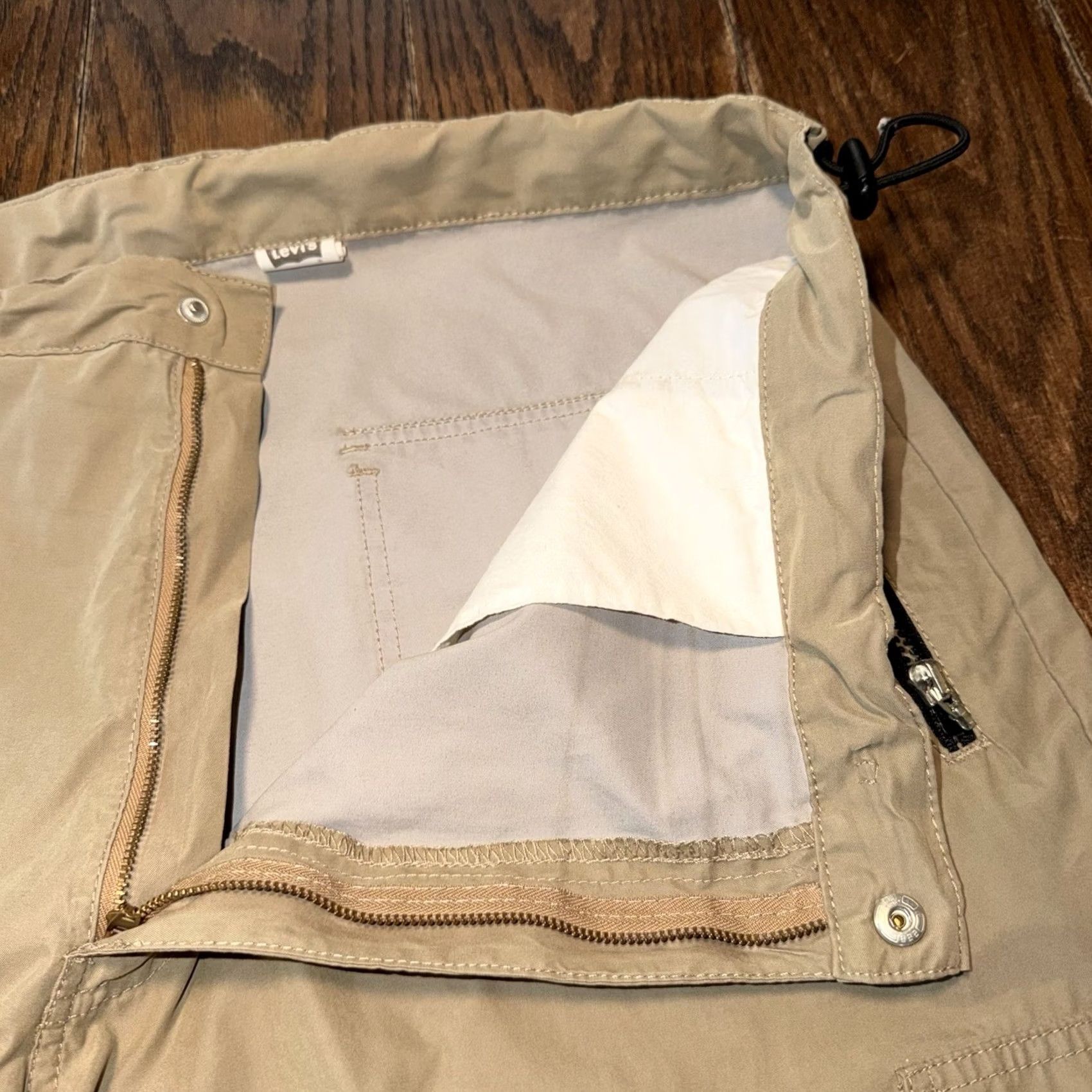 Levi's Levi's Silvertab Data Men's XL Convertible Cargo Pants Shorts Khaki 38x31 Jogger 90s Vintage? Size US 36 / EU 52 - 6 Thumbnail