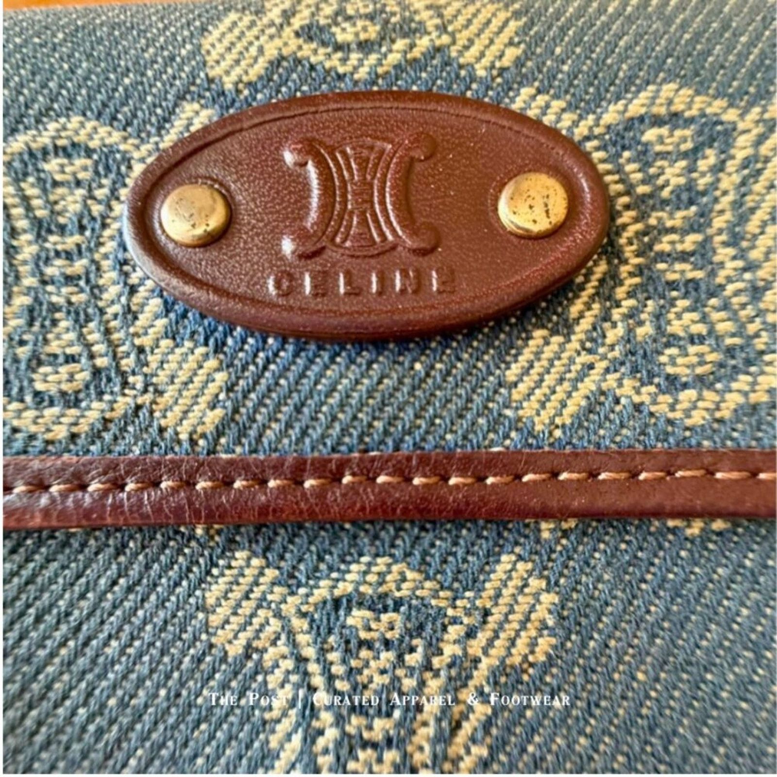 Celine Celine 🏷️ Macadam Denim & Leather French Wallet (Unisex) Size ONE SIZE - 2 Thumbnail