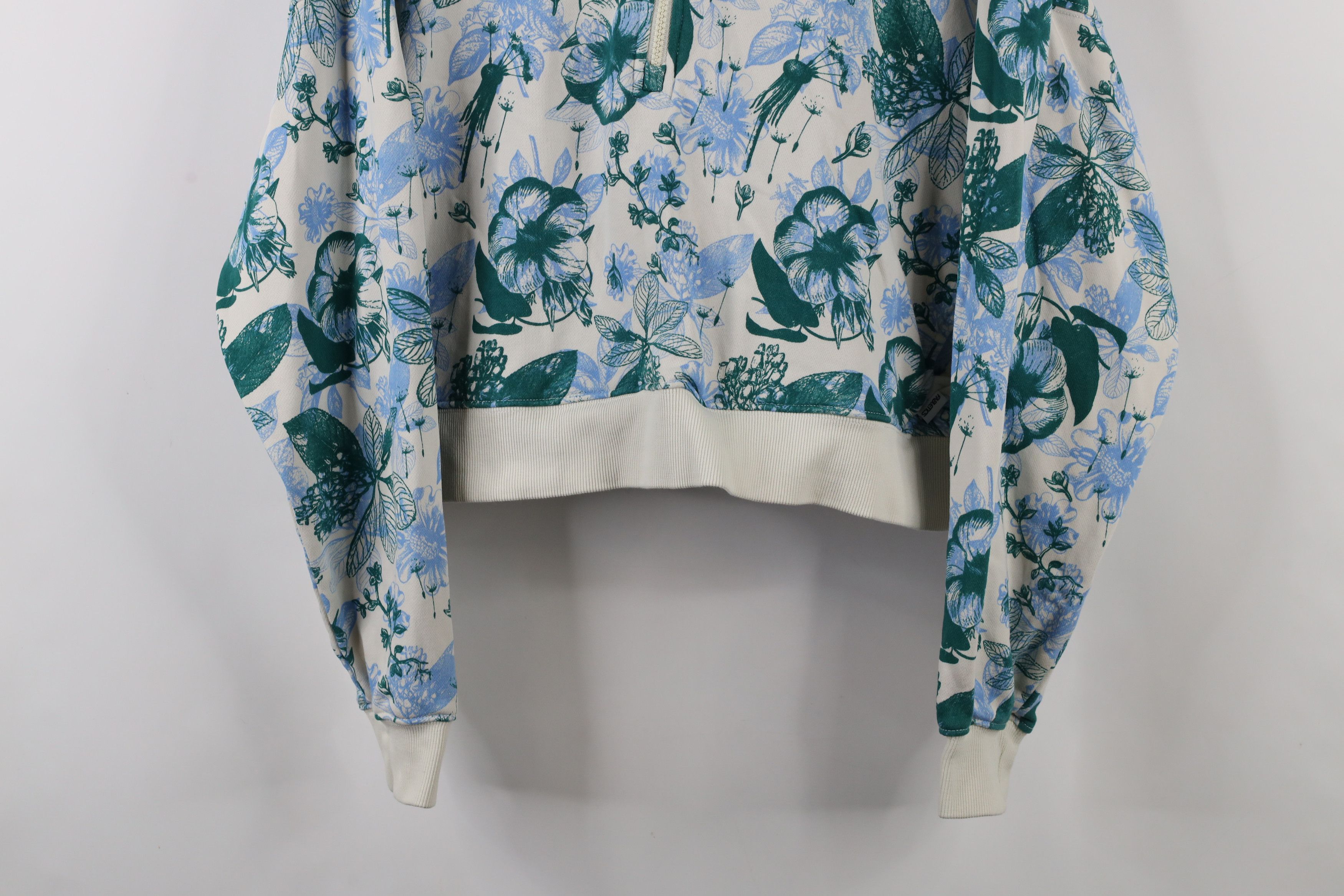 Fabletics × Vintage Fabletic Year Round Terry Cloth Half Zip Sweatshirt Flower Size L / US 10 / IT 46 - 3 Thumbnail