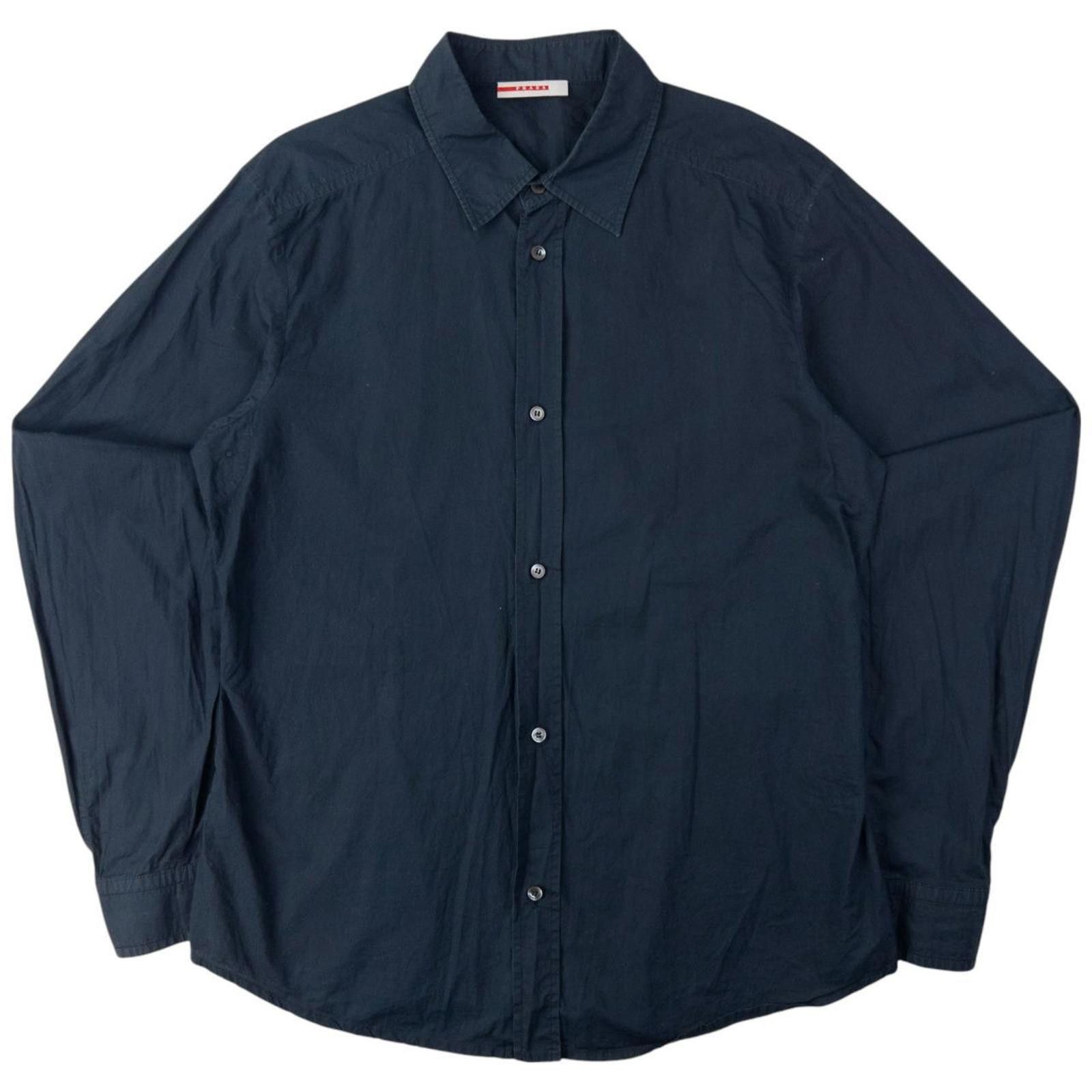 Prada Vintage Prada Sport Long Sleeve Button Up Shirt Size L Size US L / EU 52-54 / 3 - 1 Thumbnail