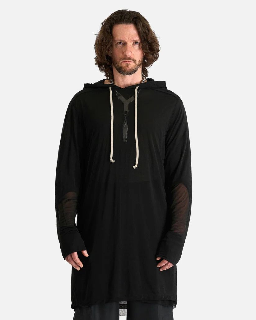 Rick Owens o1s1v1r1oon0825 T-Shirt Hoodie in Black Size US S / EU 44-46 / 1 - 2 Thumbnail