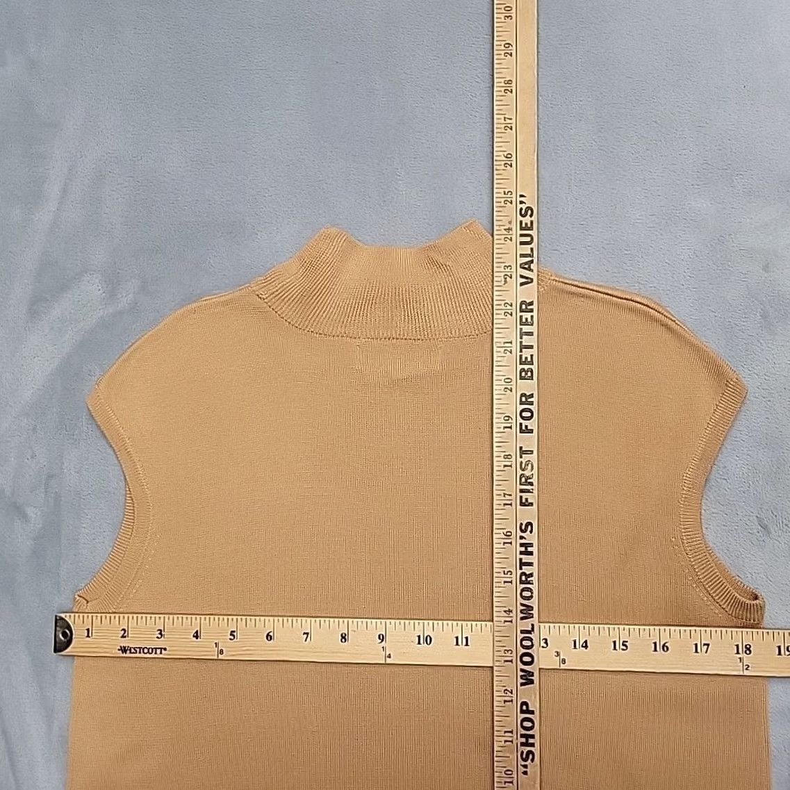 Coldwater Creek Coldwater Creek Top Women L Tan Sleeveless Silk Blend Minimal Capsule Wardrobe Size L / US 10 / IT 46 - 6 Thumbnail