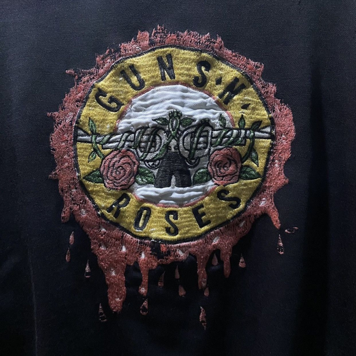 Guns N' Roses VINTAGE Guns N’ Roses Big Logo Embroidered Bomber Jacket Size US XL / EU 56 / 4 - 4 Thumbnail