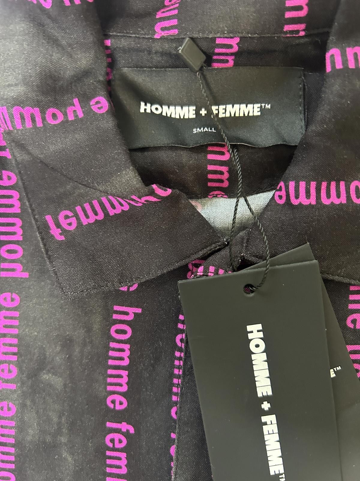 Homme + Femme La HOMME+FEMME Black Button-Up Shirt Mens Small NWT Rayon Size US S / EU 44-46 / 1 - 5 Thumbnail