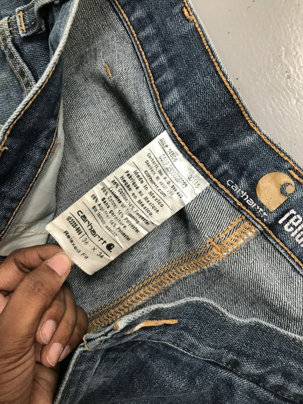 Carhartt Vintage Carhartt dusty double knee workwear denim Size US 36 / EU 52 - 10 Thumbnail