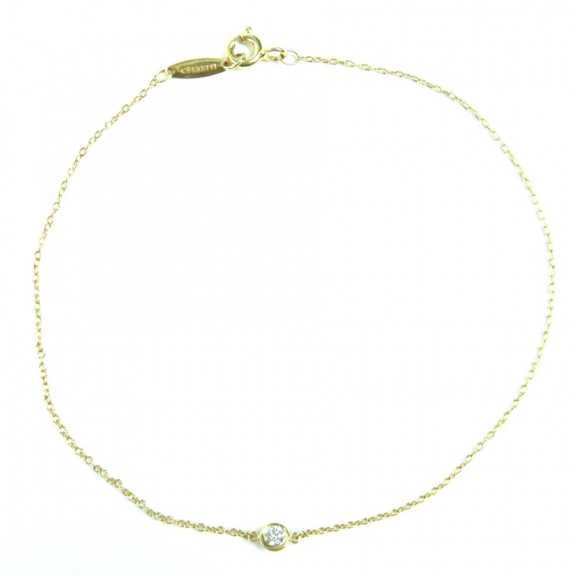 TIFFANY & Co. Tiffany Elsa Peretti By the Yard 750YG Diamond Bracelet (approx. 0.03ct, 3.72mm diameter, 1 stone) - Yellow Gold, Weight 0.94g, Women's, Current Model