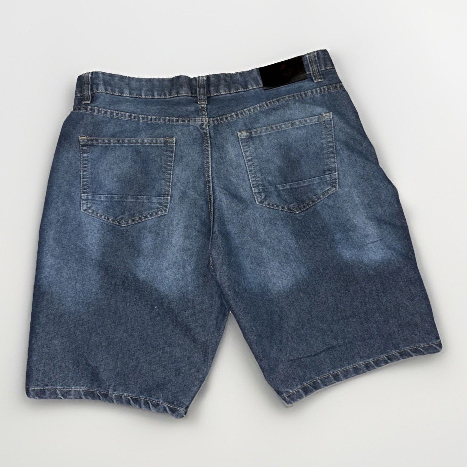 Ecko Unltd. × Vintage Ecko Unltd Denim Jean Shorts 36 Blue Baggy Y2K Streetwear Size US 36 / EU 52 - 6 Thumbnail