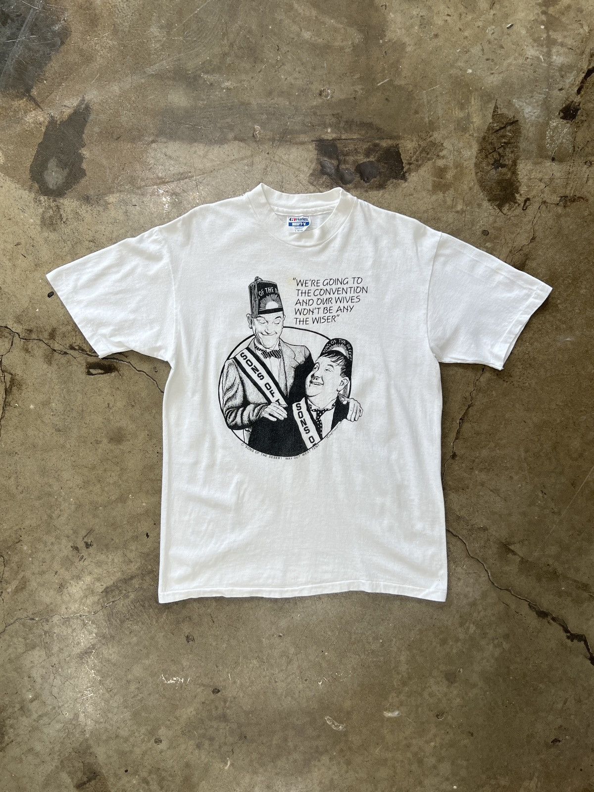 Vintage Vintage Sons of the Desert Hardy and Laurel Comdey Tee Large Size US L / EU 52-54 / 3 - 2 Thumbnail