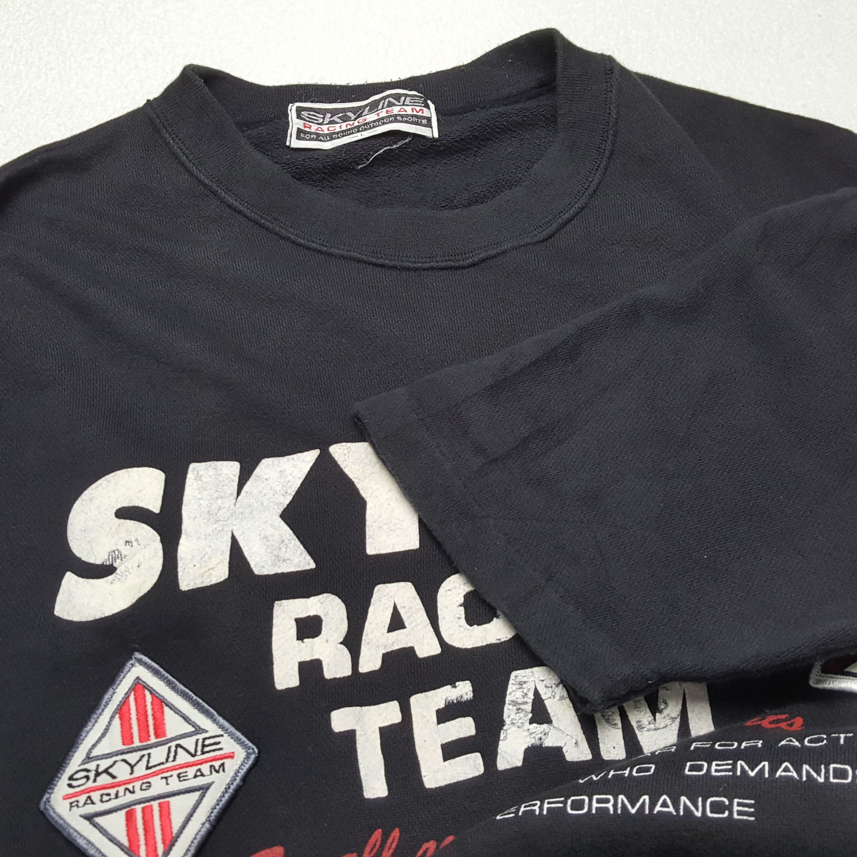 Japanese Brand × Vintage SKYLINE RACING TEAM Motorsports Tshirt Size US XL / EU 56 / 4 - 5 Thumbnail