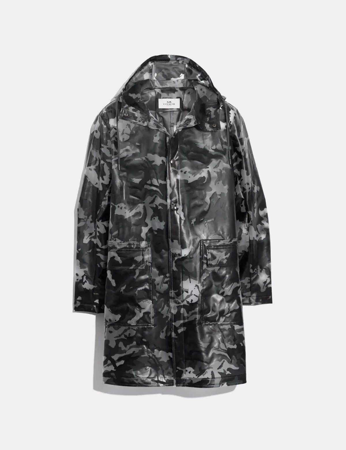 Coach Coach Printed Slicker Transparent Camo Rain Coat Size US M / EU 48-50 / 2 - 1 Thumbnail