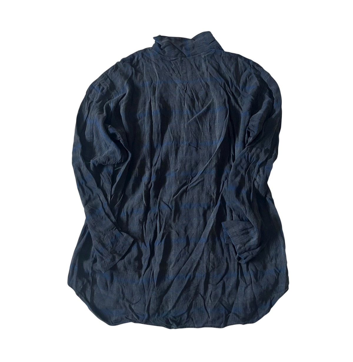 Comme des Garcons Vintage tricot cdg flowy open collar checkered shirt Size US M / EU 48-50 / 2 - 8 Thumbnail