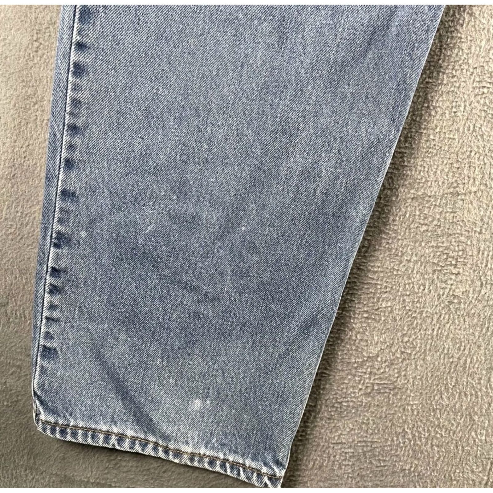 Levi's Levis 550 Jeans Mens 40x32 Blue Relaxed Fit Tapered Leg Denim Distressed Fade Size US 40 / EU 56 - 6 Thumbnail
