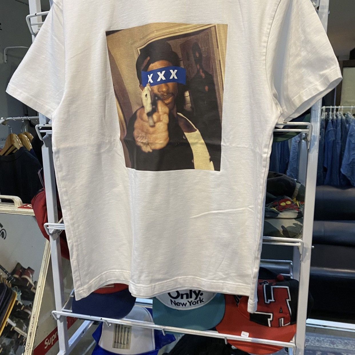 Japanese Brand God Selection XXX Tupac Shakur Graphic Photo T-Shirt Size US M / EU 48-50 / 2 - 4 Thumbnail