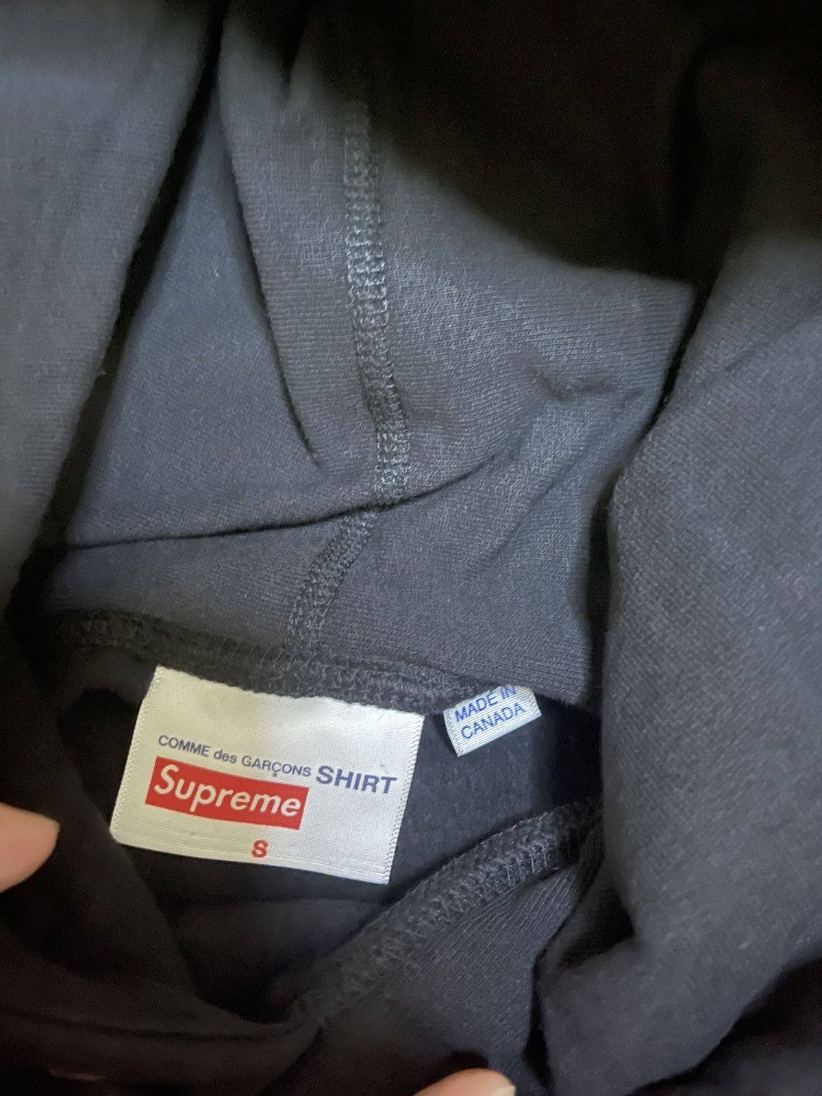 Comme des Garcons Supreme cdg shirt box logo hooded sweatershirt Size US S / EU 44-46 / 1 - 4 Thumbnail
