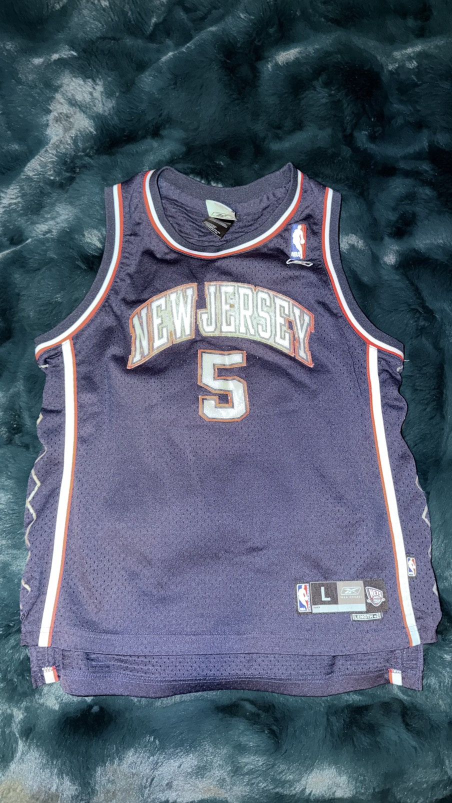 Reebok New Jersey Nets Jason Kidd jersey Size US L / EU 52-54 / 3 - 2 Thumbnail