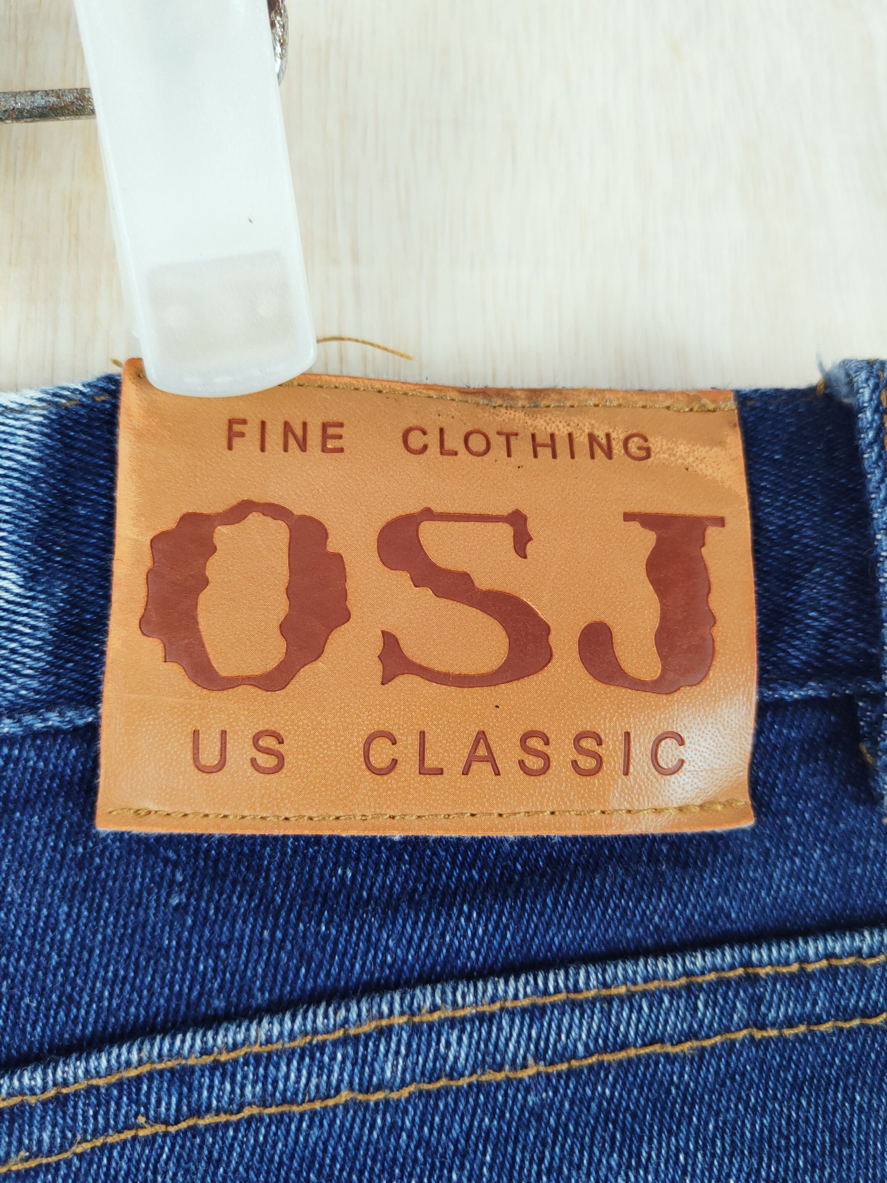 Japanese Brand *Waist 47*OSJ Blue Distressed Ripped Jeans #S2650 Size US 44 / EU 60 - 9 Thumbnail