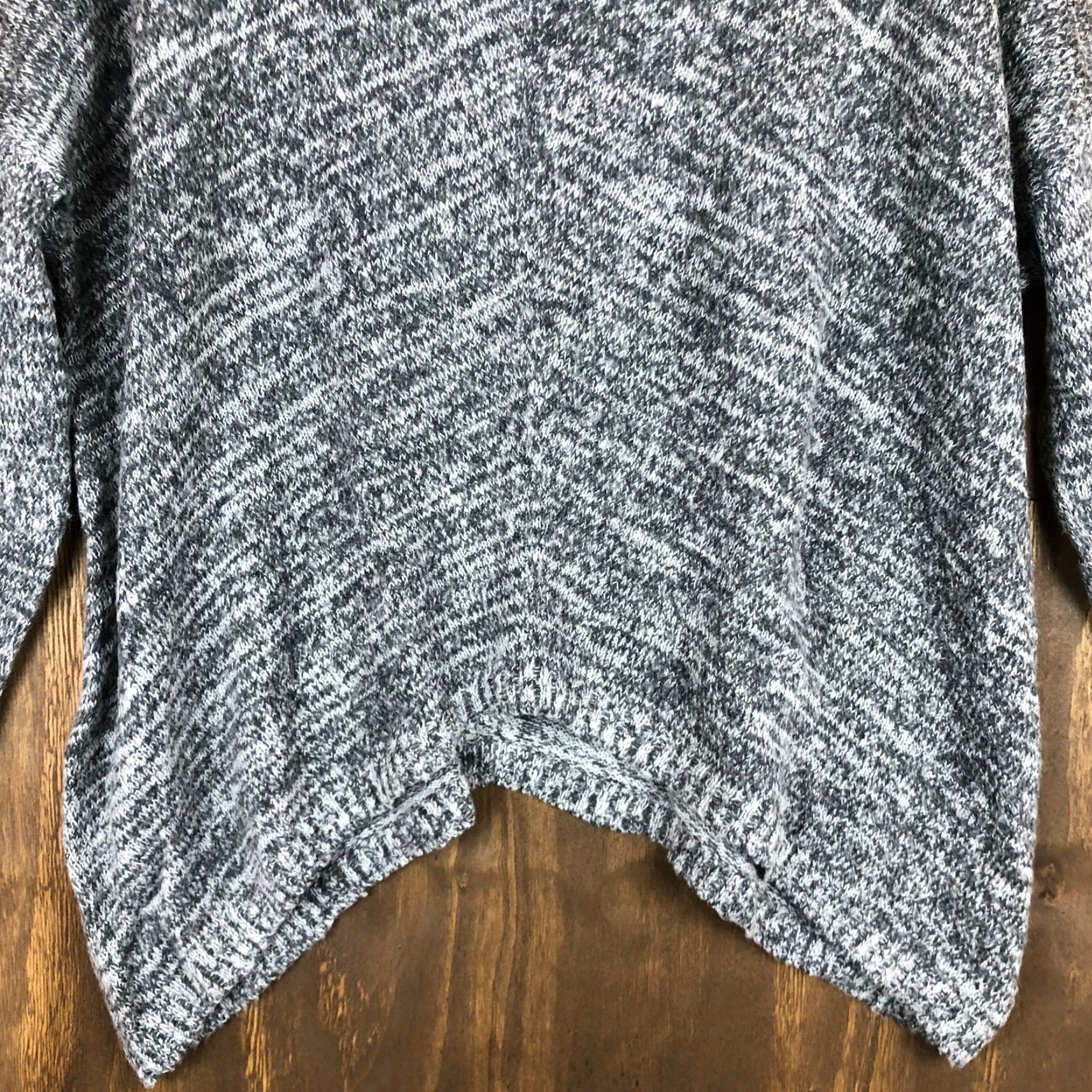 Express Express Womens Sweater Gray Mohair Wool Blend Cowl Neck Asymmetrical Hem M/L Size M / US 6-8 / IT 42-44 - 5 Thumbnail