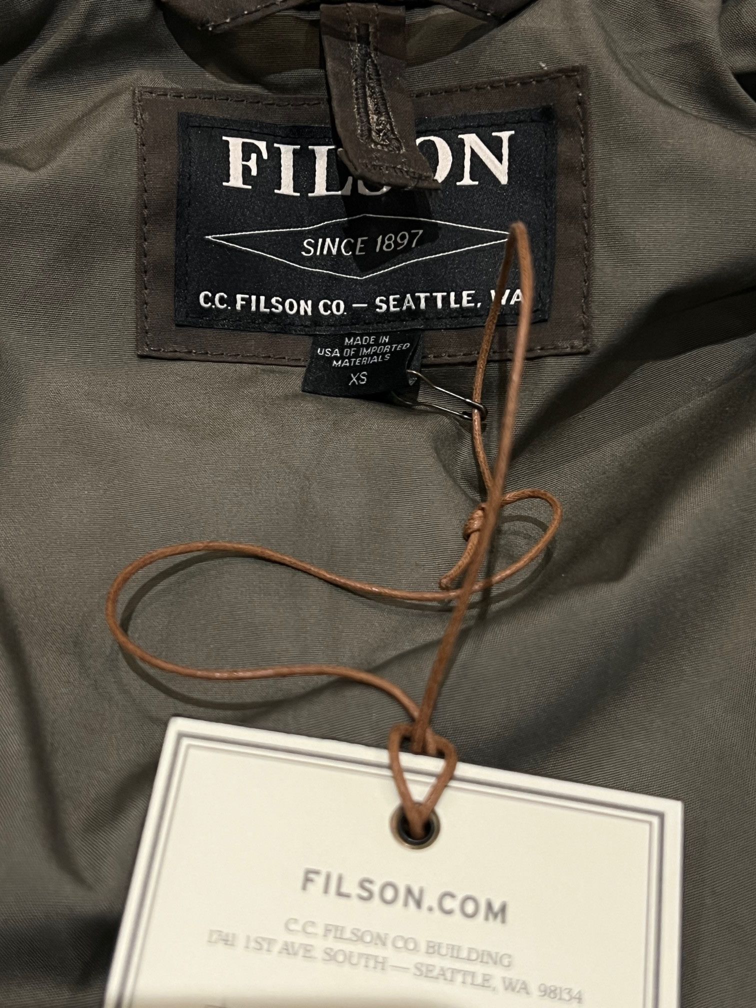 Filson Filson Women’s Waxed Tin Cloth Field Jacket Size XS / US 0-2 / IT 36-38 - 11 Thumbnail