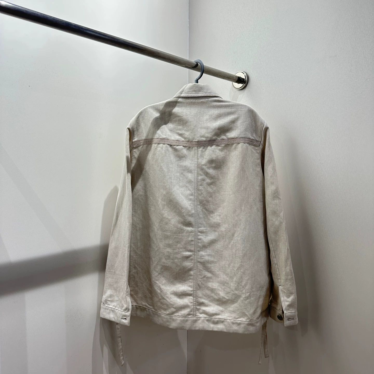 Loewe LOEWE feb224 logo patch single-breasted tied jacket 36 Size XS / US 0-2 / IT 36-38 - 2 Thumbnail