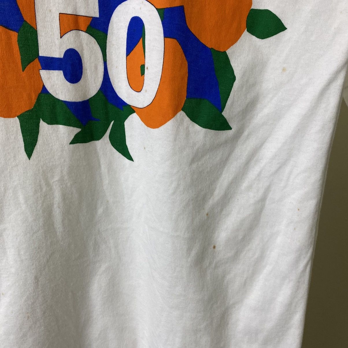 Vintage Vintage 80s Suntory Orange 50 Japanese Drink Promo Tshirt Size US XS / EU 42 / 0 - 4 Thumbnail