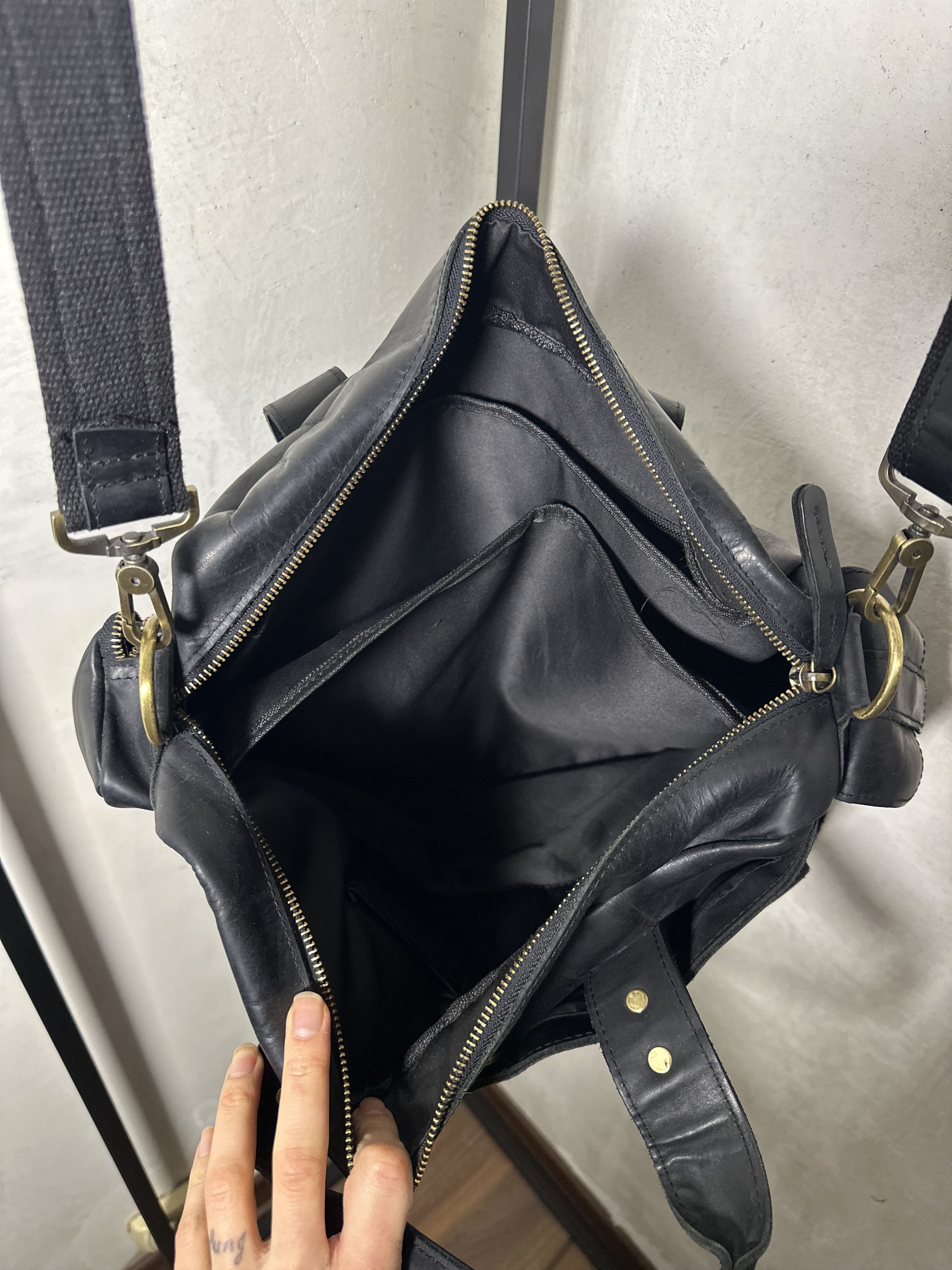 Handmade Custom Ordered Horse Leather Multipocket Laptop Bag Size ONE SIZE - 11 Thumbnail