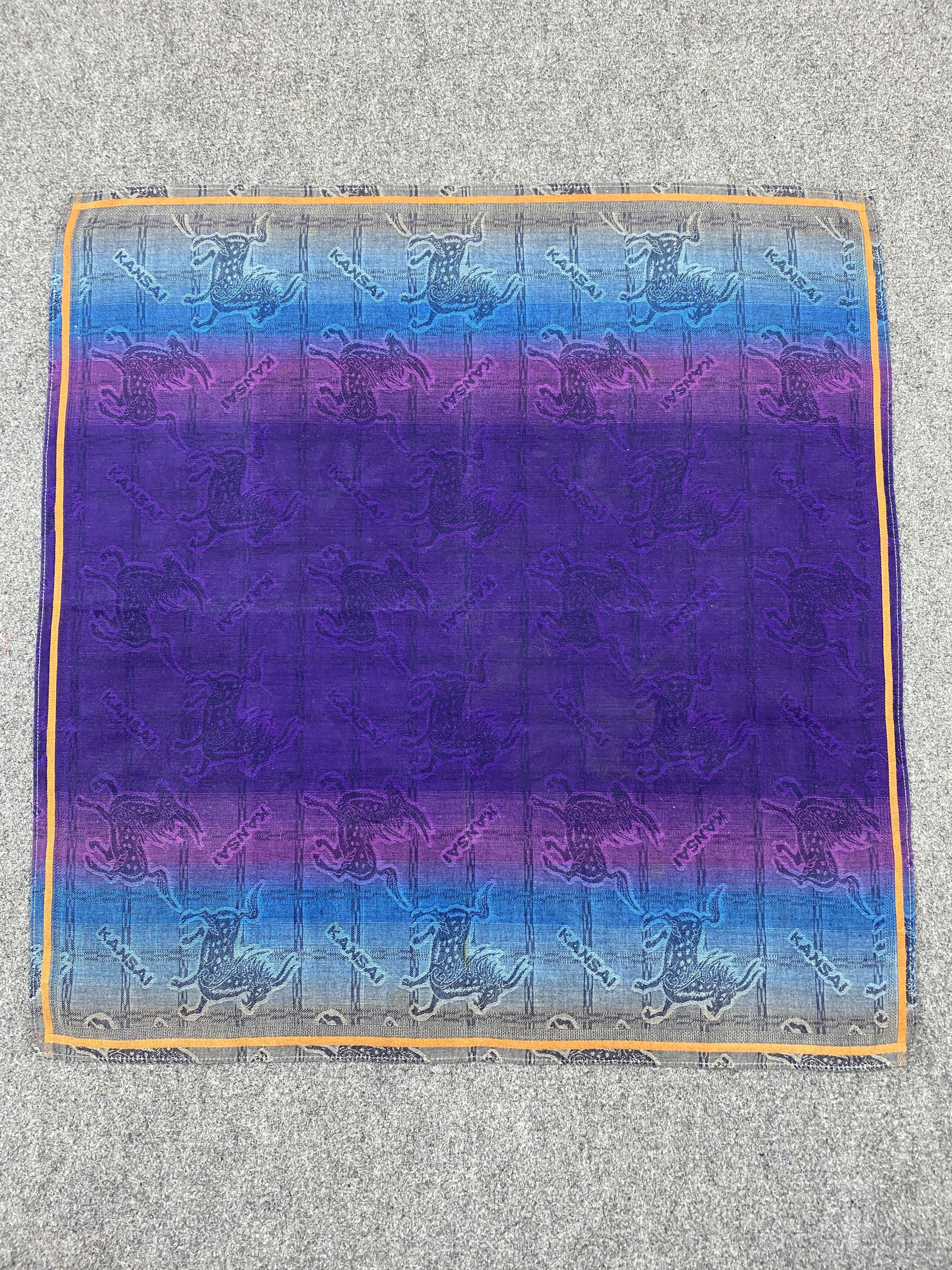 Kansai Yamamoto Vintge Kansai Handkerchief / Neckerchief HKC1147 Size ONE SIZE - 4 Thumbnail