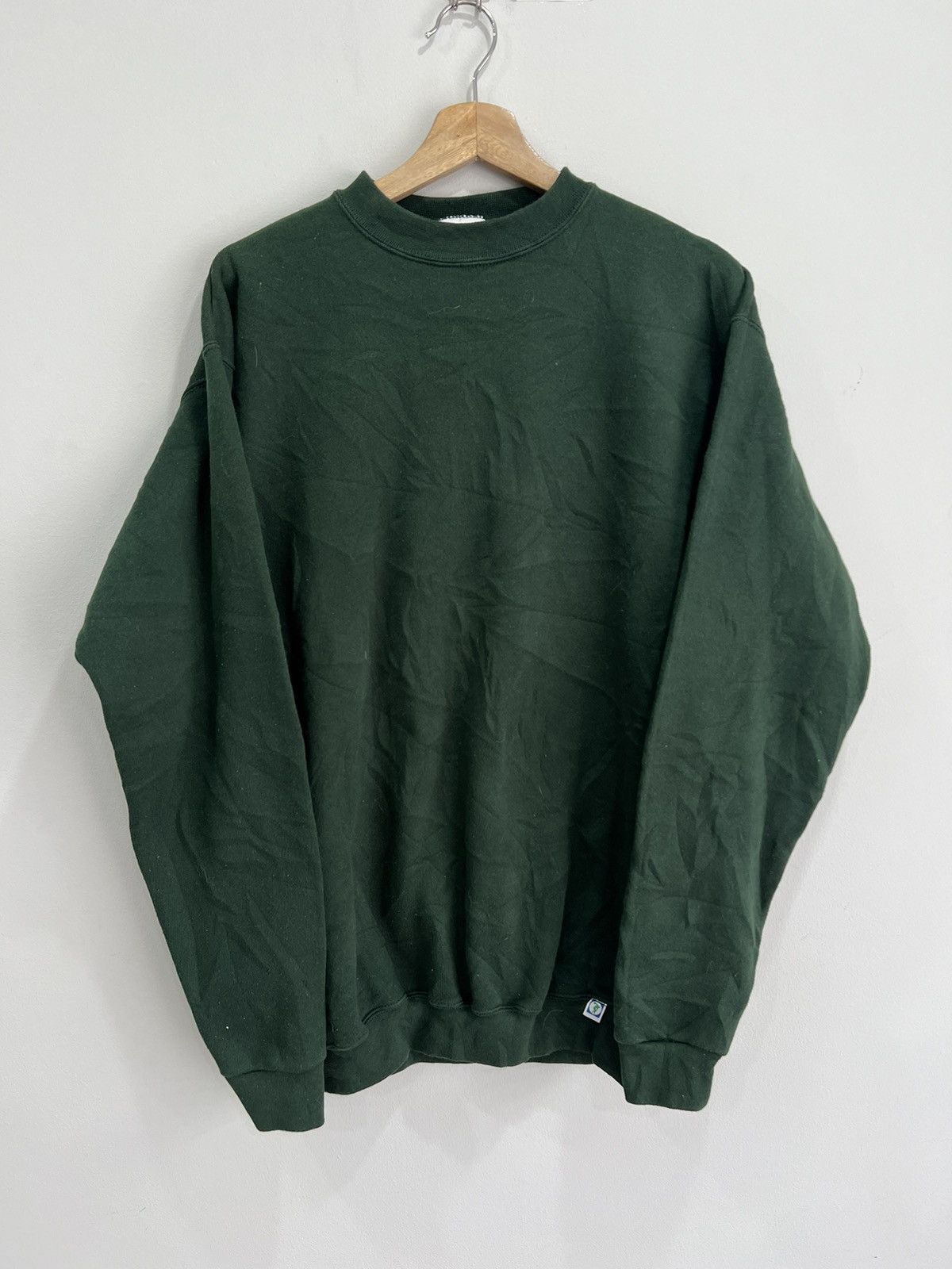 Vintage Vintage Forest Green Blank Sweater Sweatshirt Size US M / EU 48-50 / 2 - 1 Thumbnail