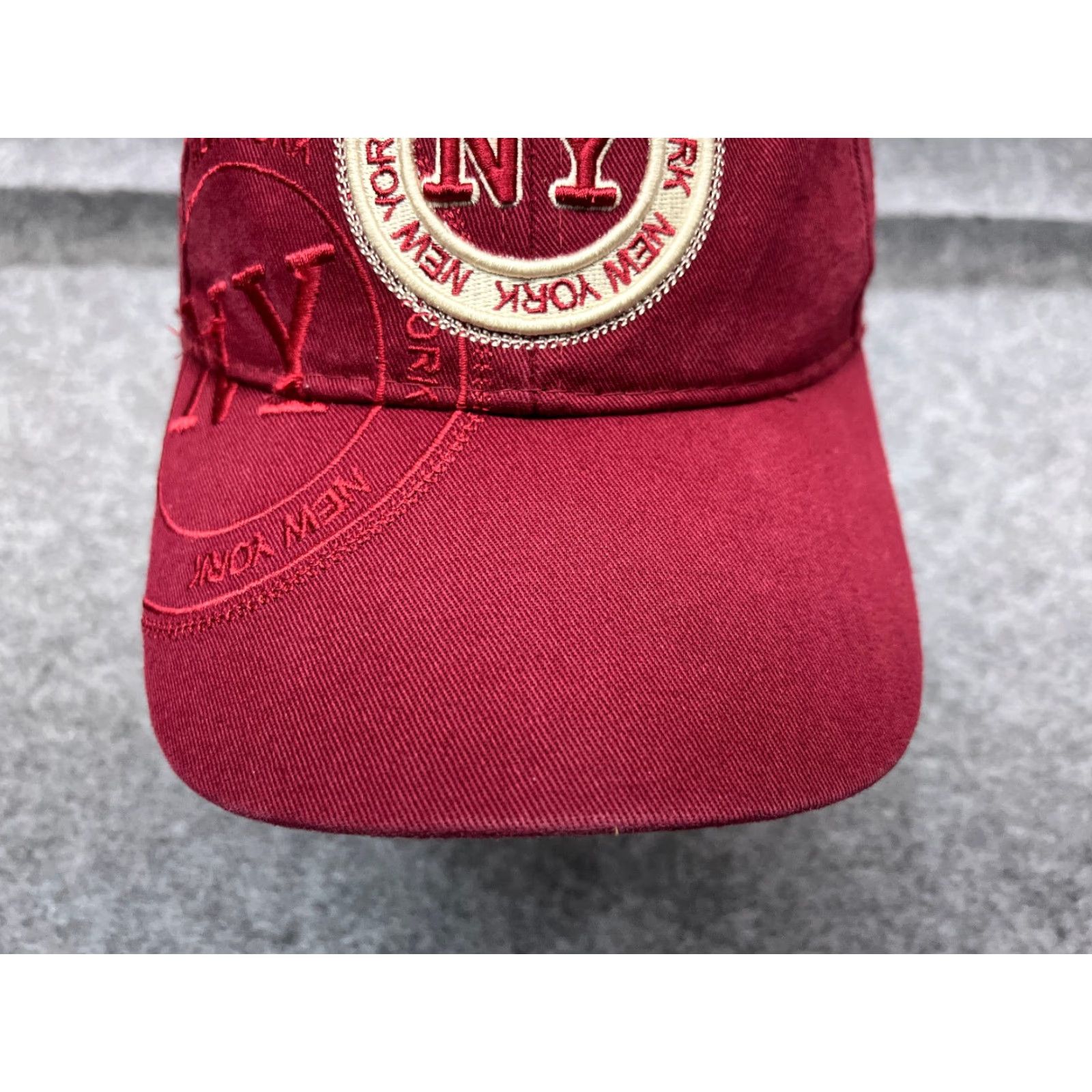 Vintage Robin Ruth Hat Cap Strap Back Adult One Size Red Cotton Embroidered Baseball Cap Size ONE SIZE - 3 Thumbnail