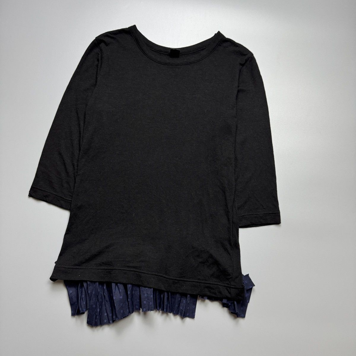 Y's Y’s By Yohji Yamamoto - Pleated Back 3/4 Sleeve Blouse Size XS / US 0-2 / IT 36-38 - 2 Thumbnail