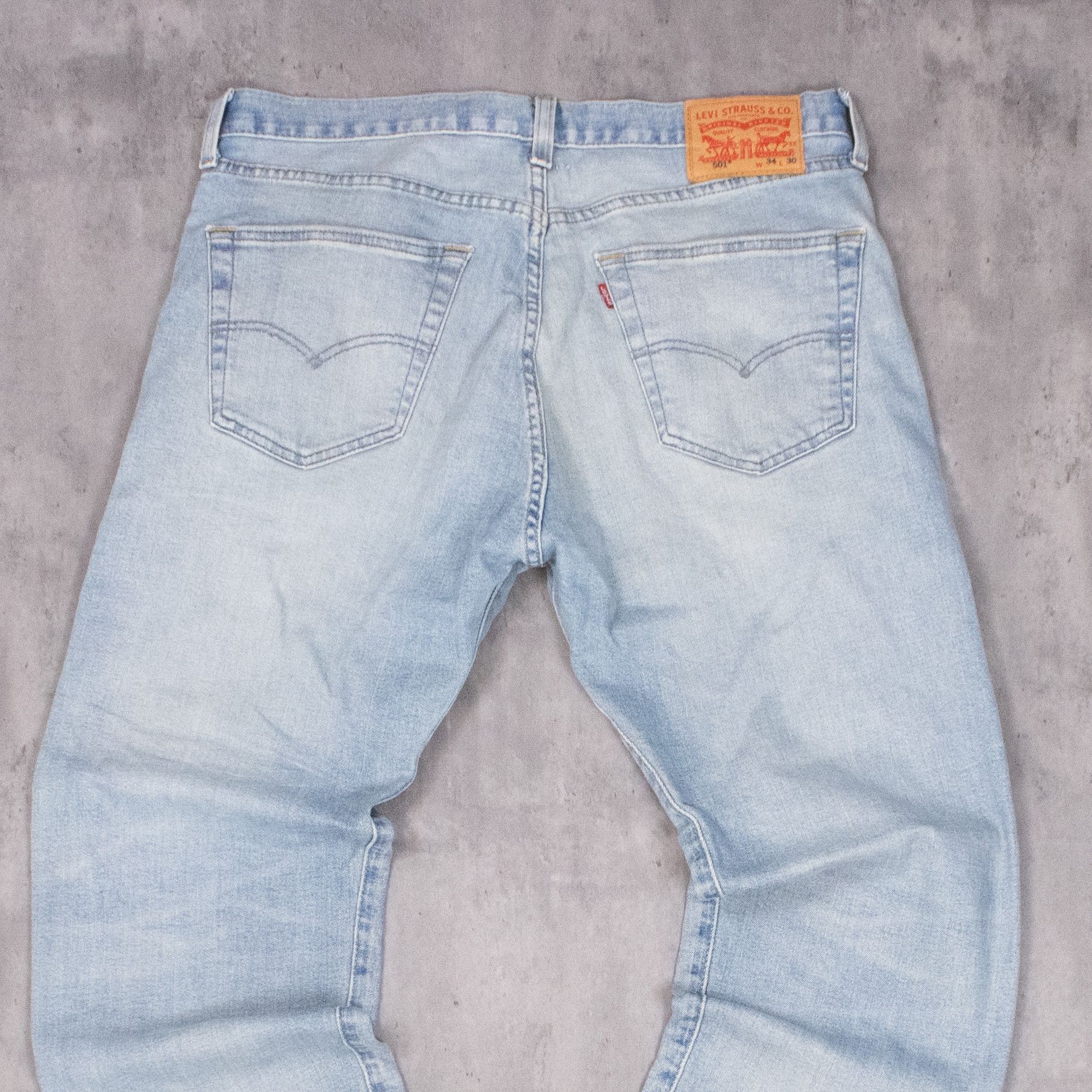 Levi's Levis 501 Straight Legged Distressed Midwash Denim Pant’s Size US 34 / EU 50 - 14 Thumbnail