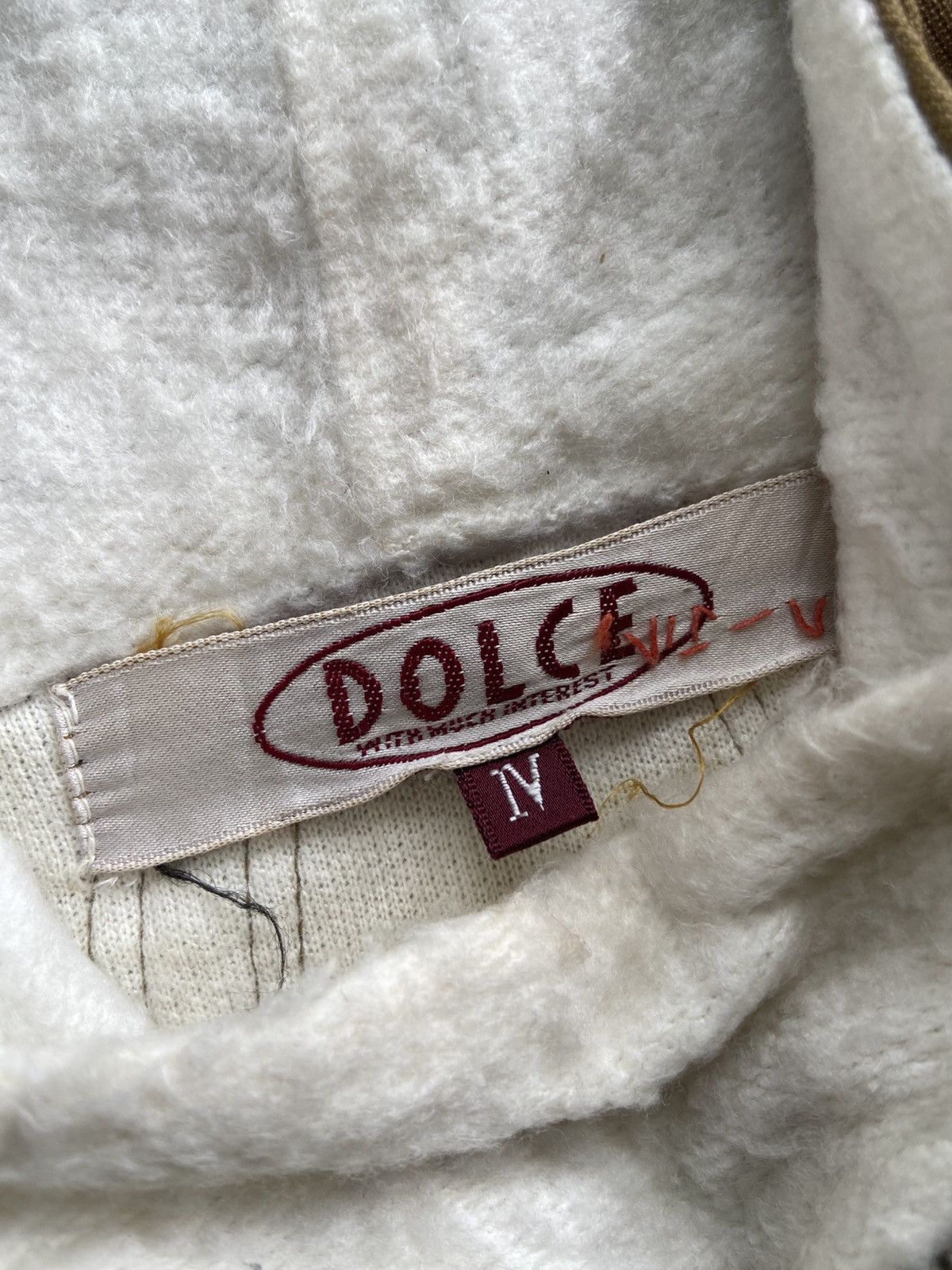 Vintage 1990s Dolce With Much Interest - Half Zip Hoodie Size US L / EU 52-54 / 3 - 5 Thumbnail